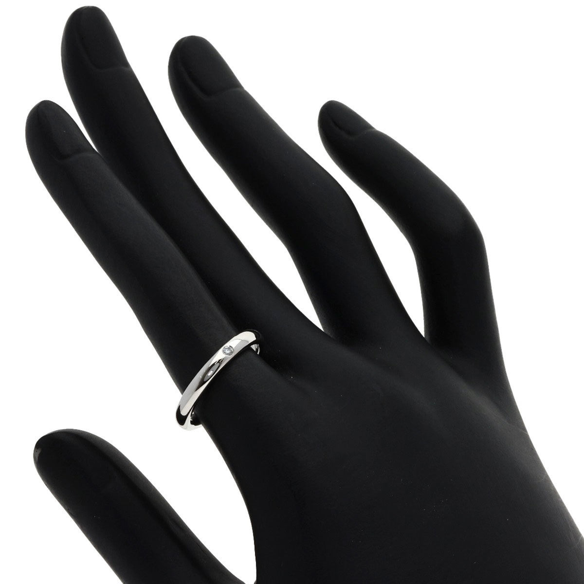 Tiffany Platinum Platinum 950 Band Ring (Pre-Owned)
