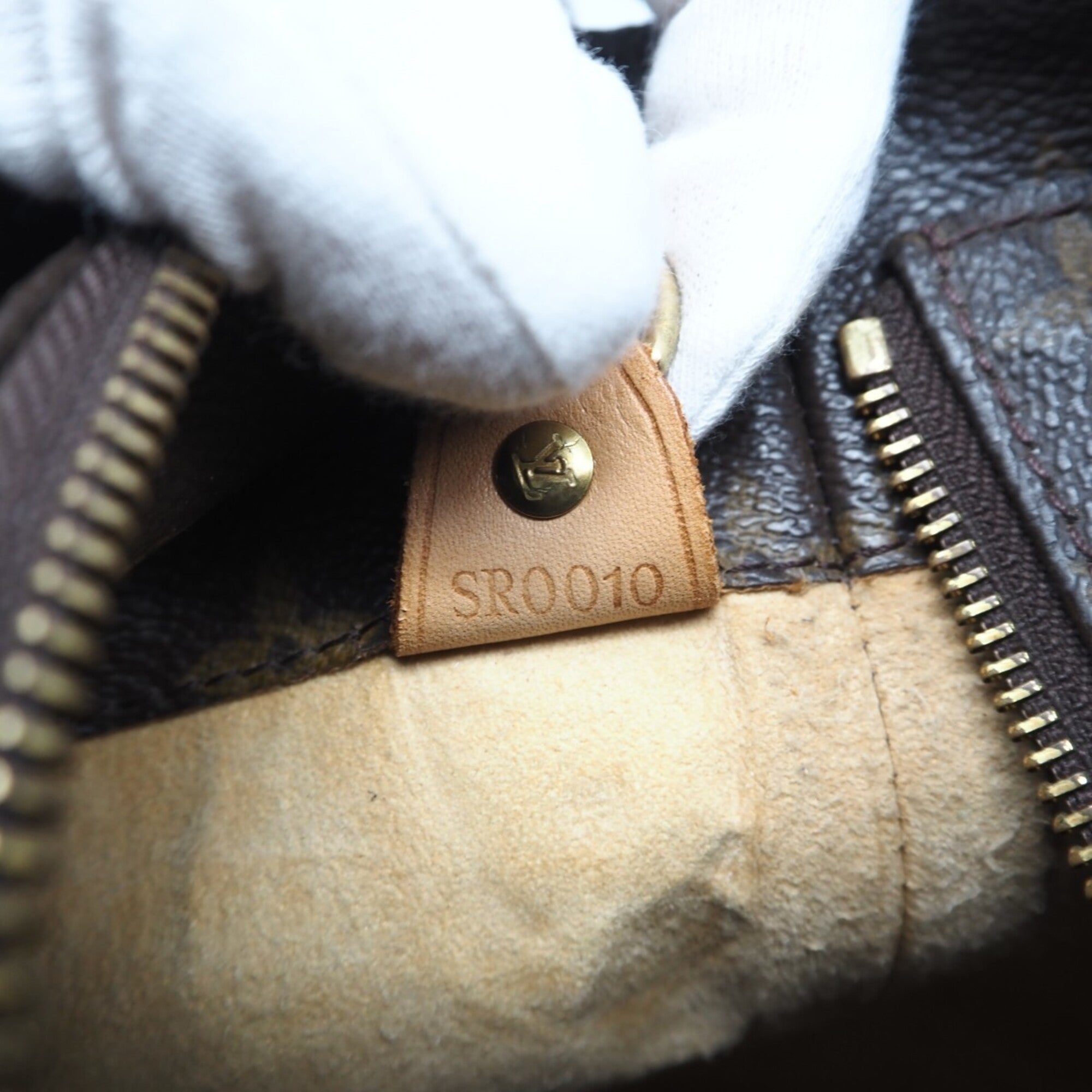 Louis Vuitton Monogram Brown Coated Canvas Leather Handbag (Pre-Owned)