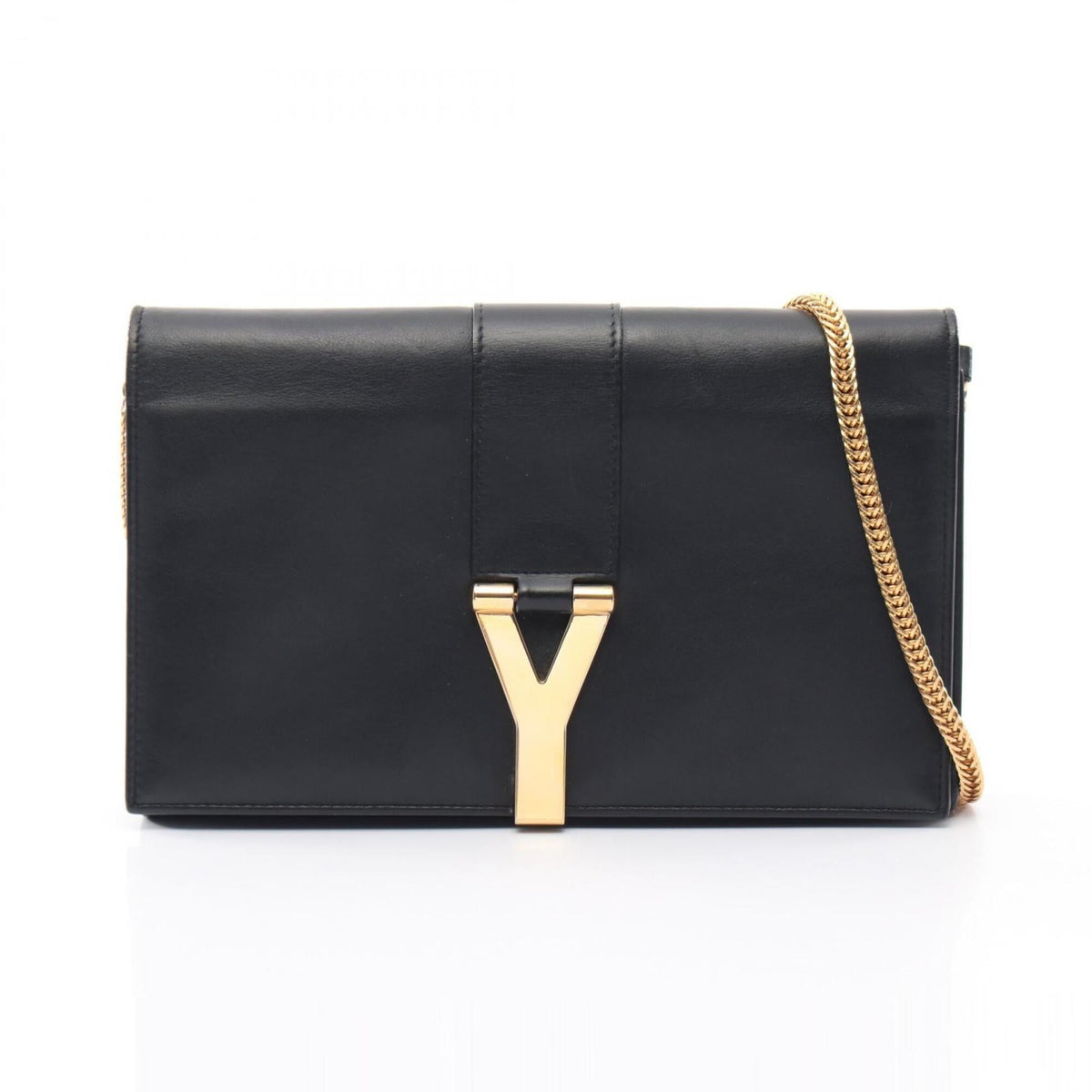 Yves Saint Laurent Black Leather Handbag Shoulder Bag (Pre-Owned)
