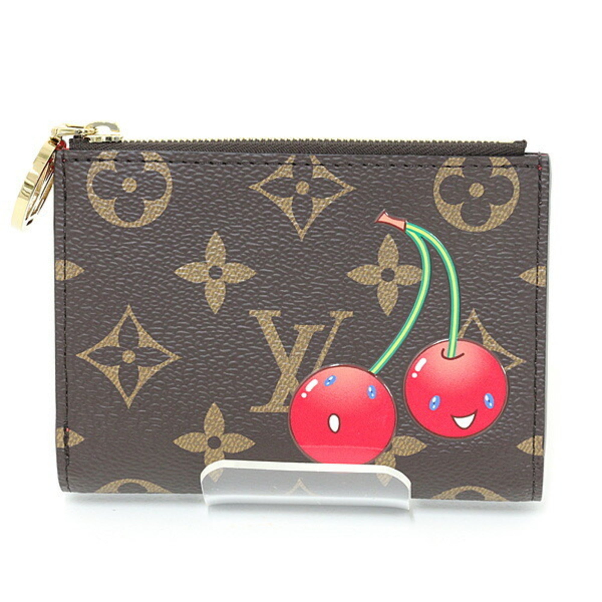 Louis Vuitton Brown Monogram Cherry Multi-Color Monogram Wallet (Bi-Fold) (Pre-Owned)