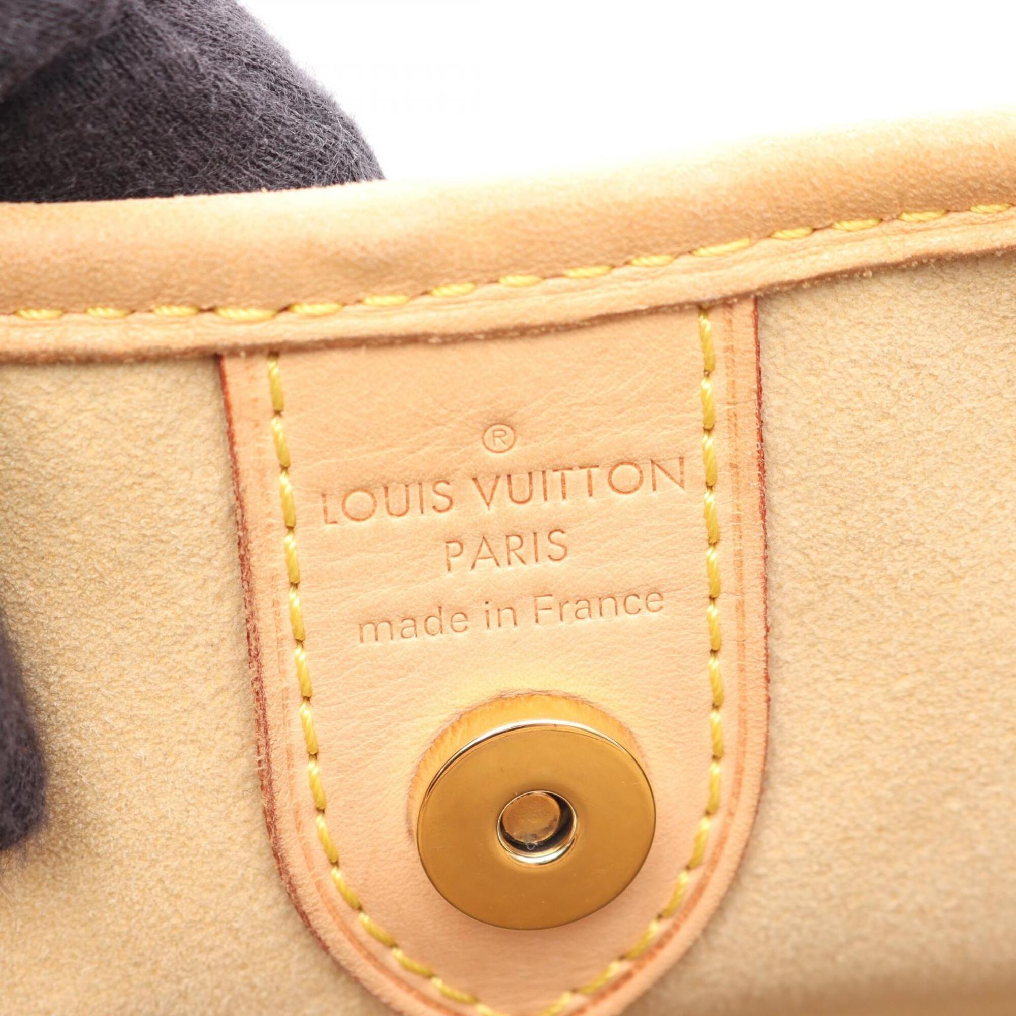 Louis Vuitton Brown Coated Canvas Pvc Monogram Leather Handbag Shoulder Bag (Pre-Owned)