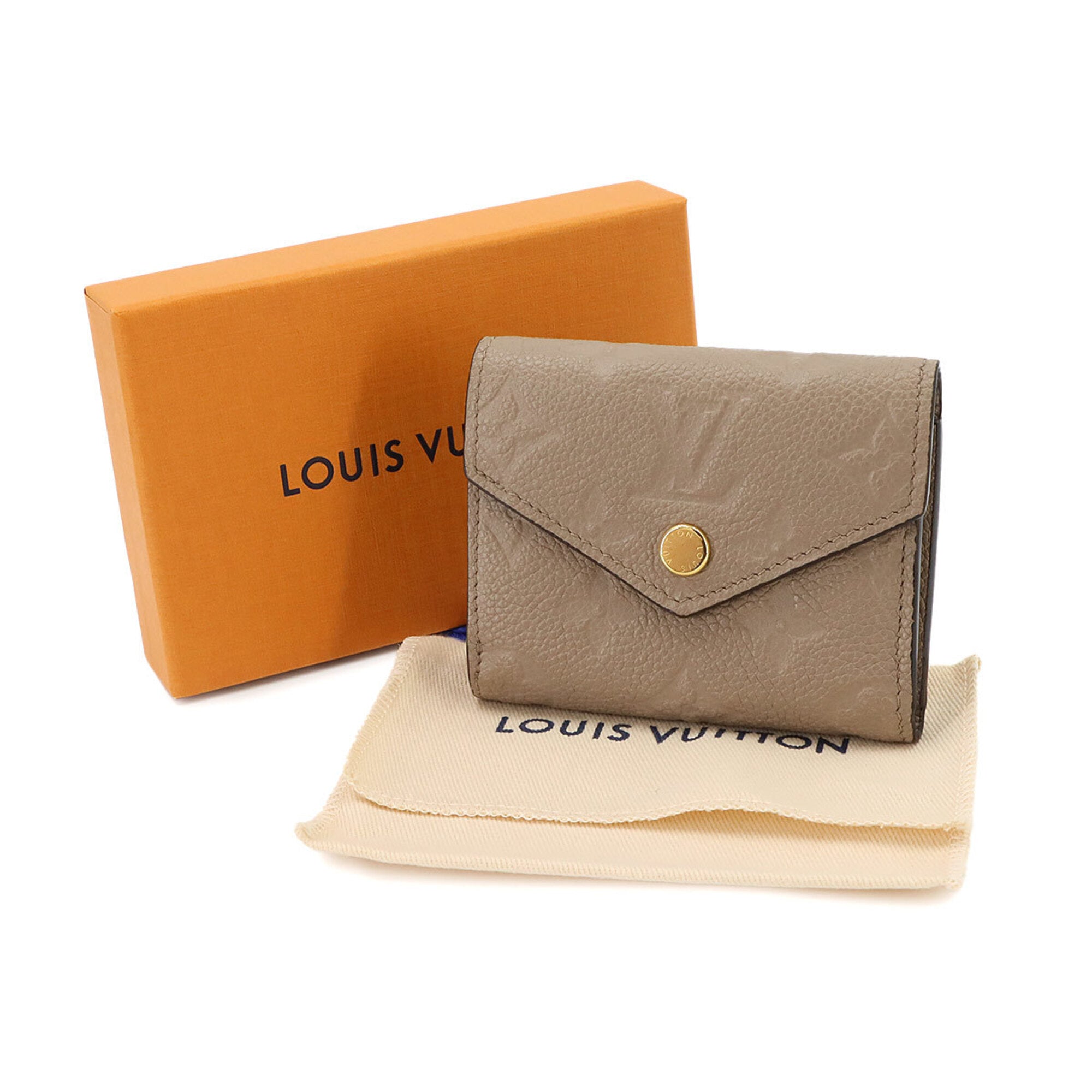 Louis Vuitton Tourterelle Monogram Empreinte Wallet (Tri-Fold) (Pre-Owned)