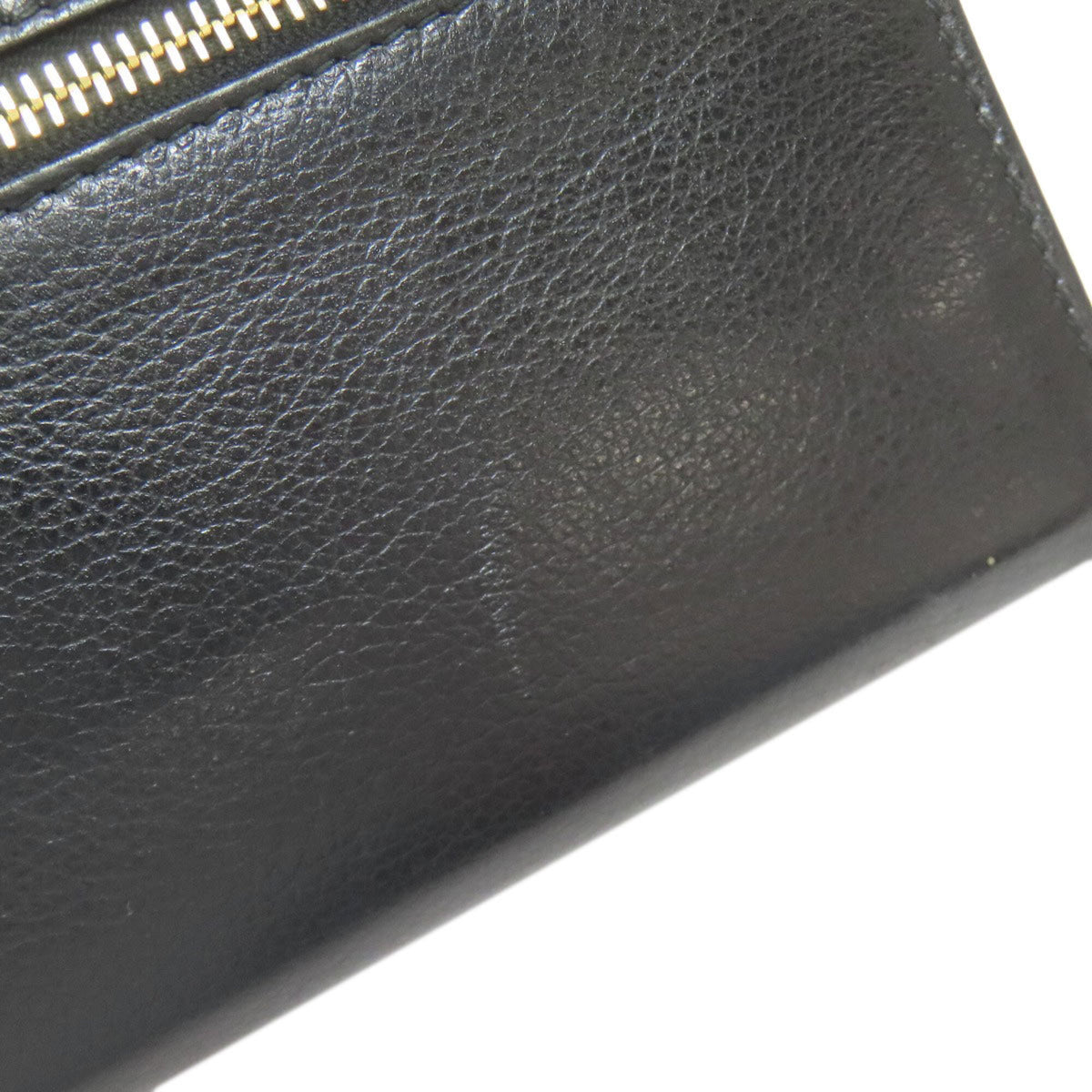 Prada Black Leather Long Wallet (Bi-Fold) (Pre-Owned)
