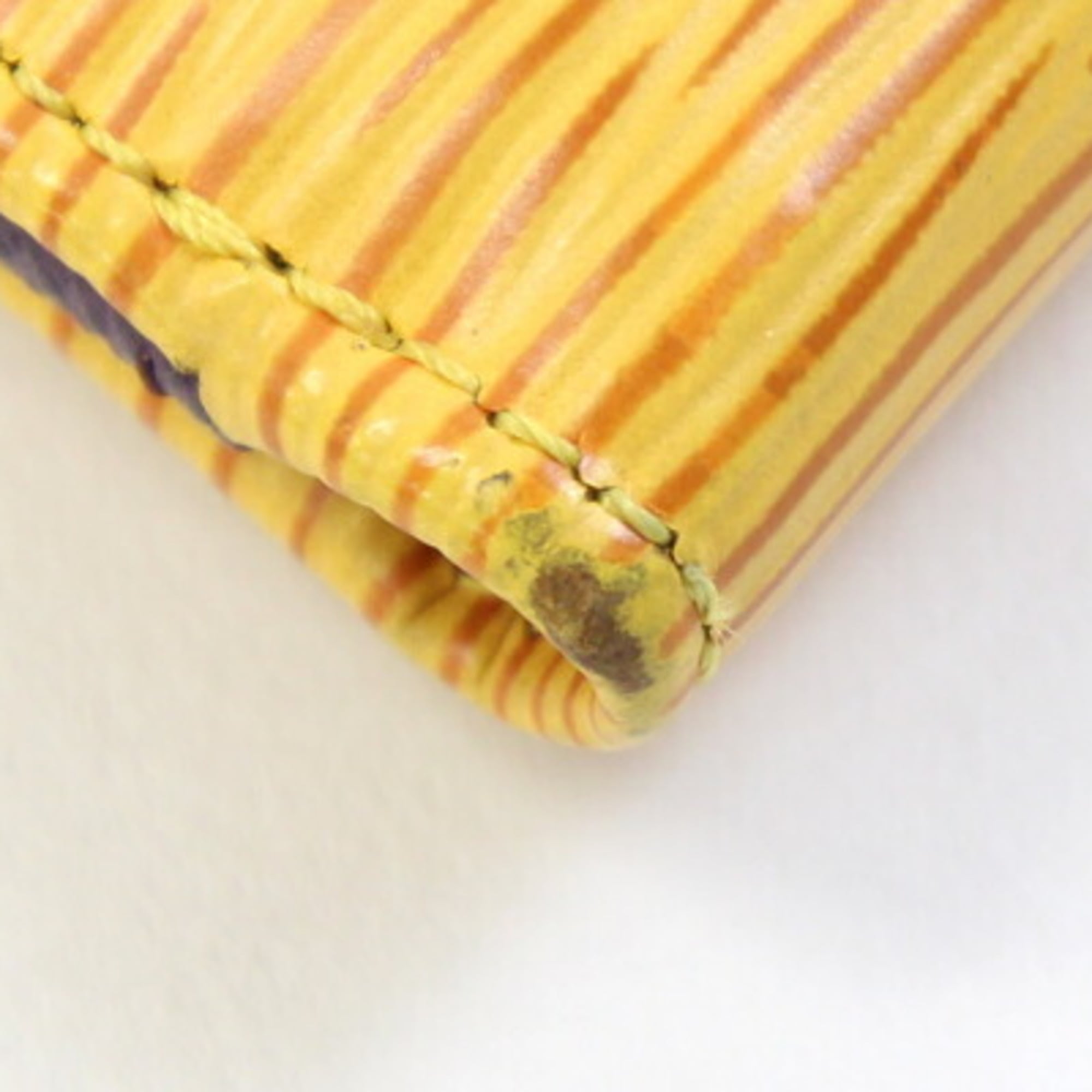 Louis Vuitton Epi Yellow Epi Leather Wallet (Tri-Fold) (Pre-Owned)