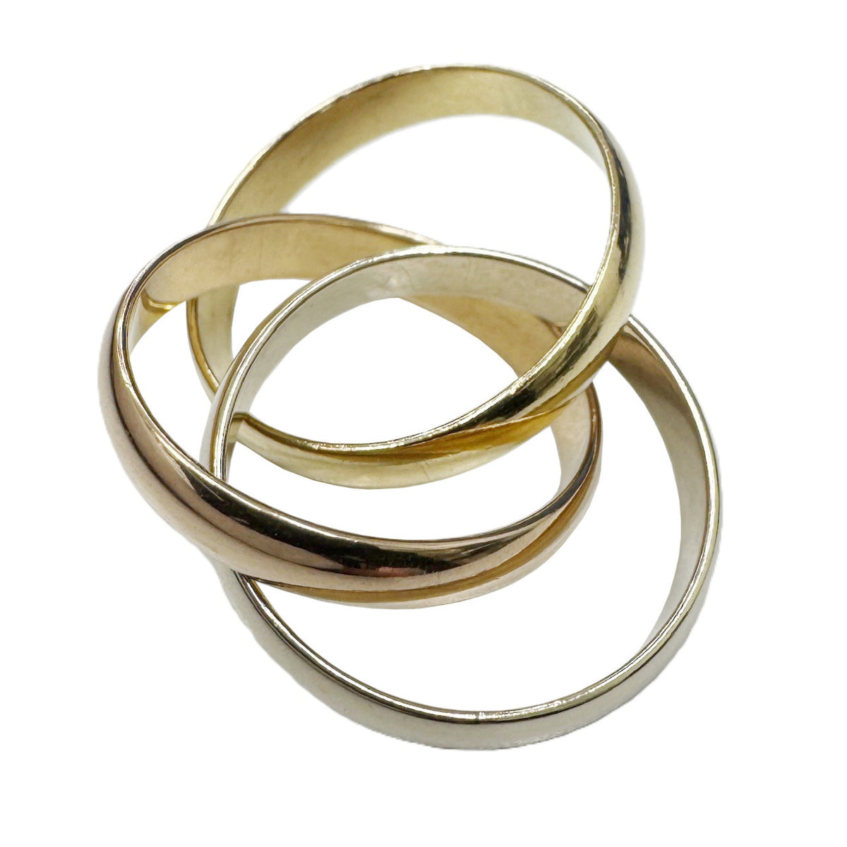 Cartier Pink Gold White Gold Yellow Gold Yellow Gold (18K) Pink Gold (18K) White Gold (18K) Band Ring (Pre-Owned)