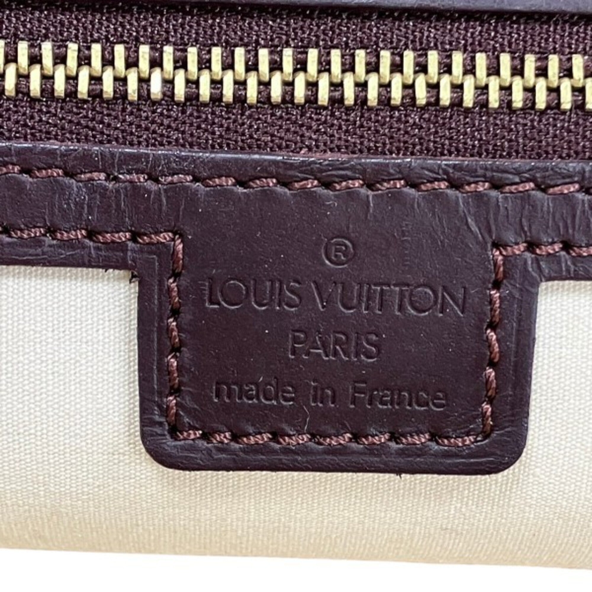 Louis Vuitton Red Color Canvas Leather Handbag (Pre-Owned)