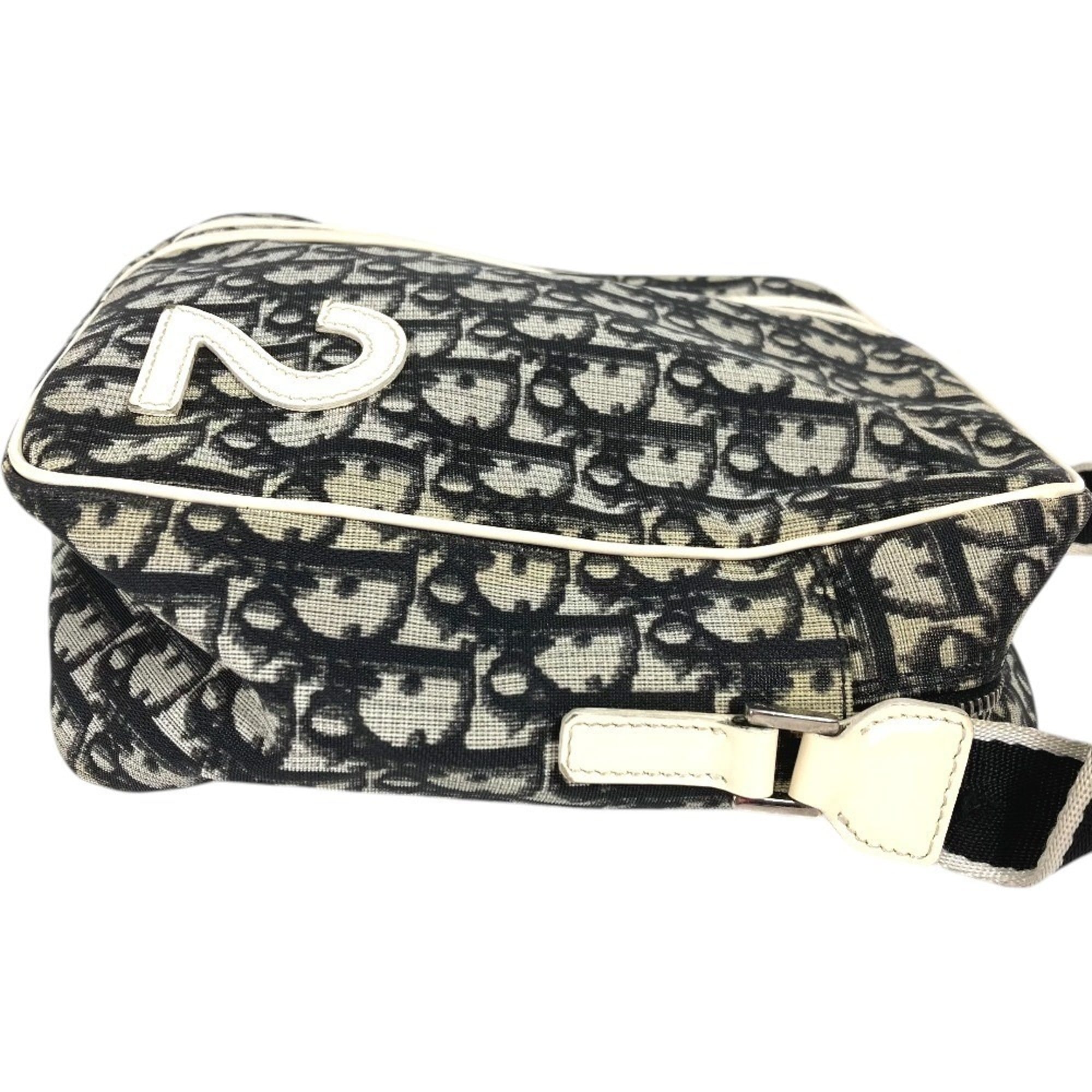 Christian Dior Black White Trotter Pochette Shoulder Bag (Pre-Owned)