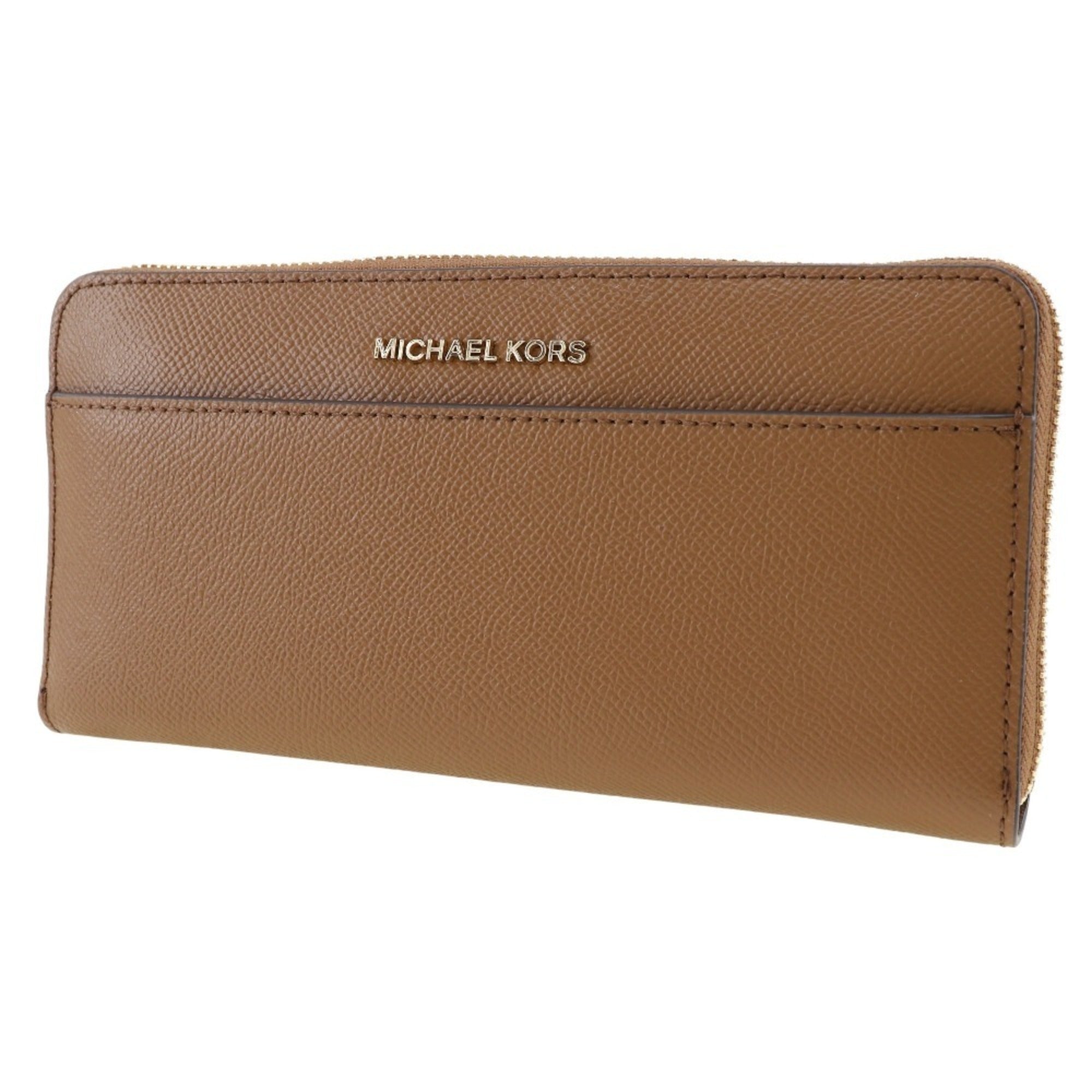 Michael Kors Brown Leather Long Wallet (Bi-Fold) (Pre-Owned)