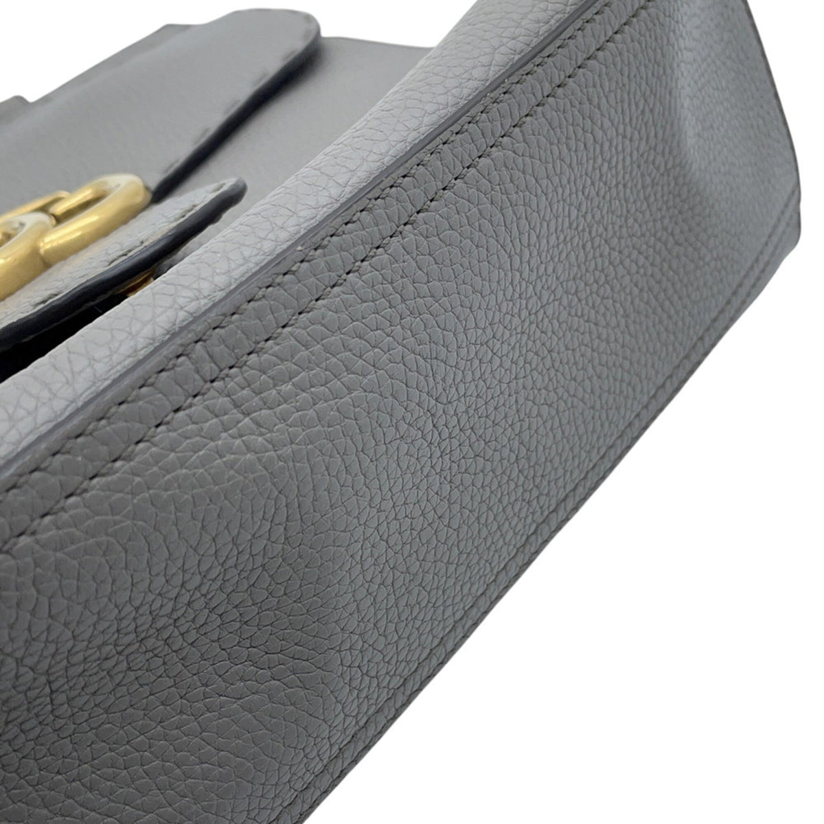 Gucci Gray Leather Handbag (Pre-Owned)
