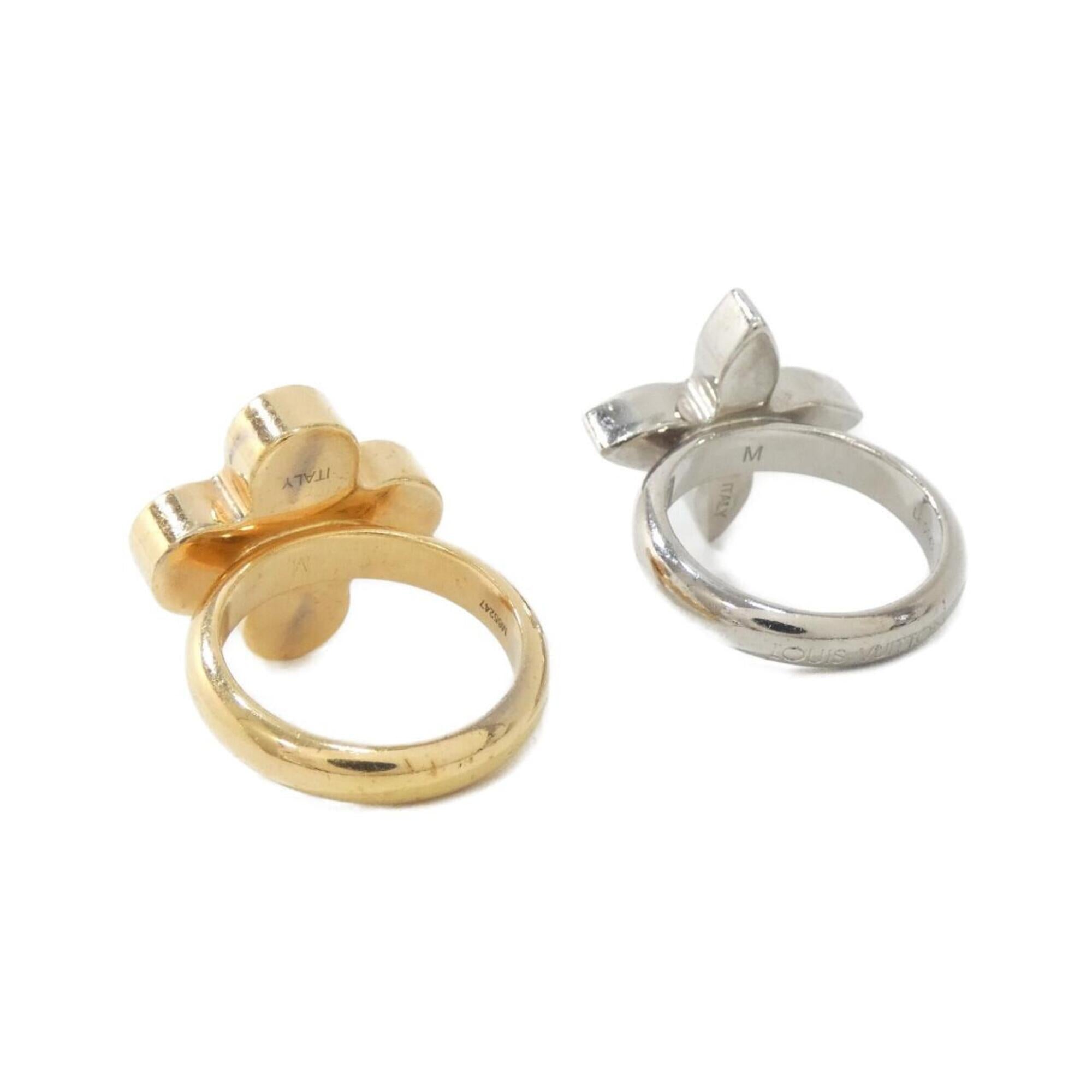 Louis Vuitton Gold Silver Band Ring (Pre-Owned)