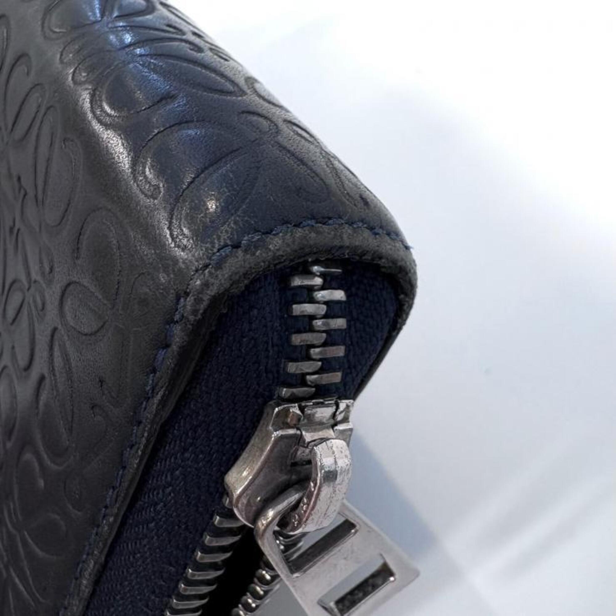 Loewe Navy Long Wallet (Bi-Fold) (Pre-Owned)