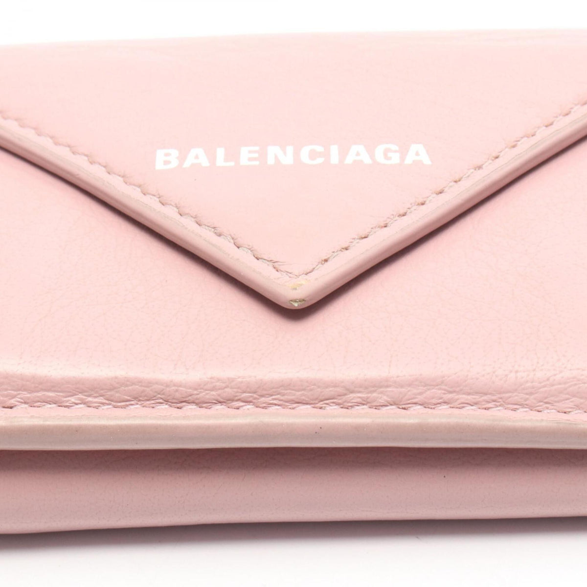 Balenciaga Pink Leather Wallet (Tri-Fold) (Pre-Owned)