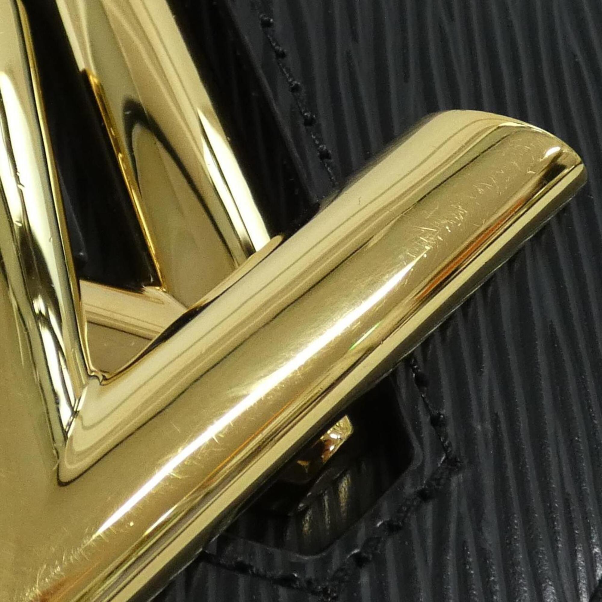 Louis Vuitton Black Leather Shoulder Bag (Pre-Owned)
