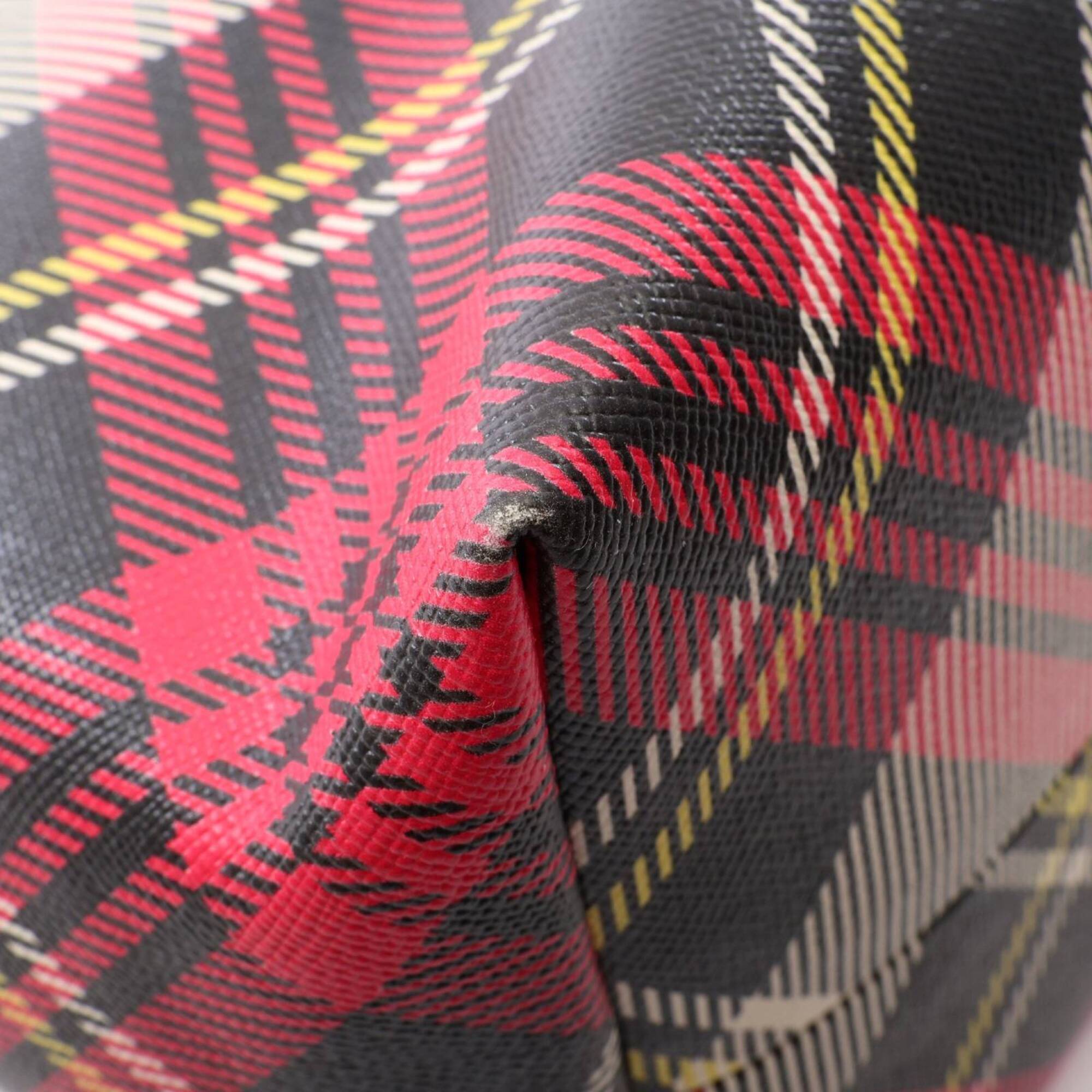 Vivienne Westwood Black Multi-Color Pink Handbag Tote Bag (Pre-Owned)
