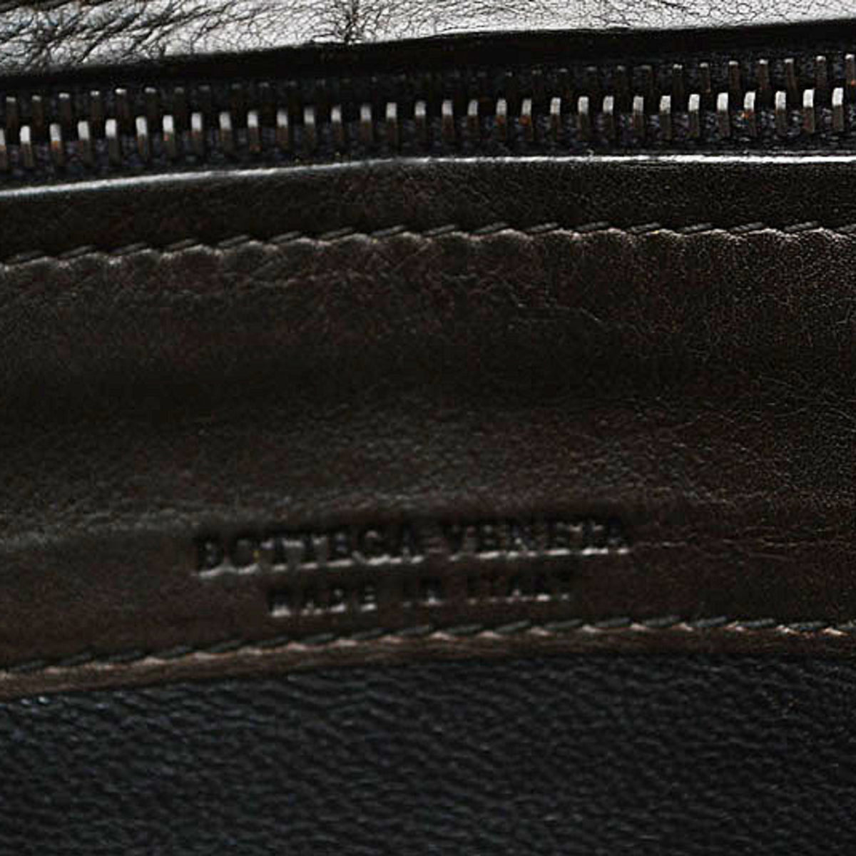 Bottega Veneta Black Leather Long Wallet (Bi-Fold) (Pre-Owned)