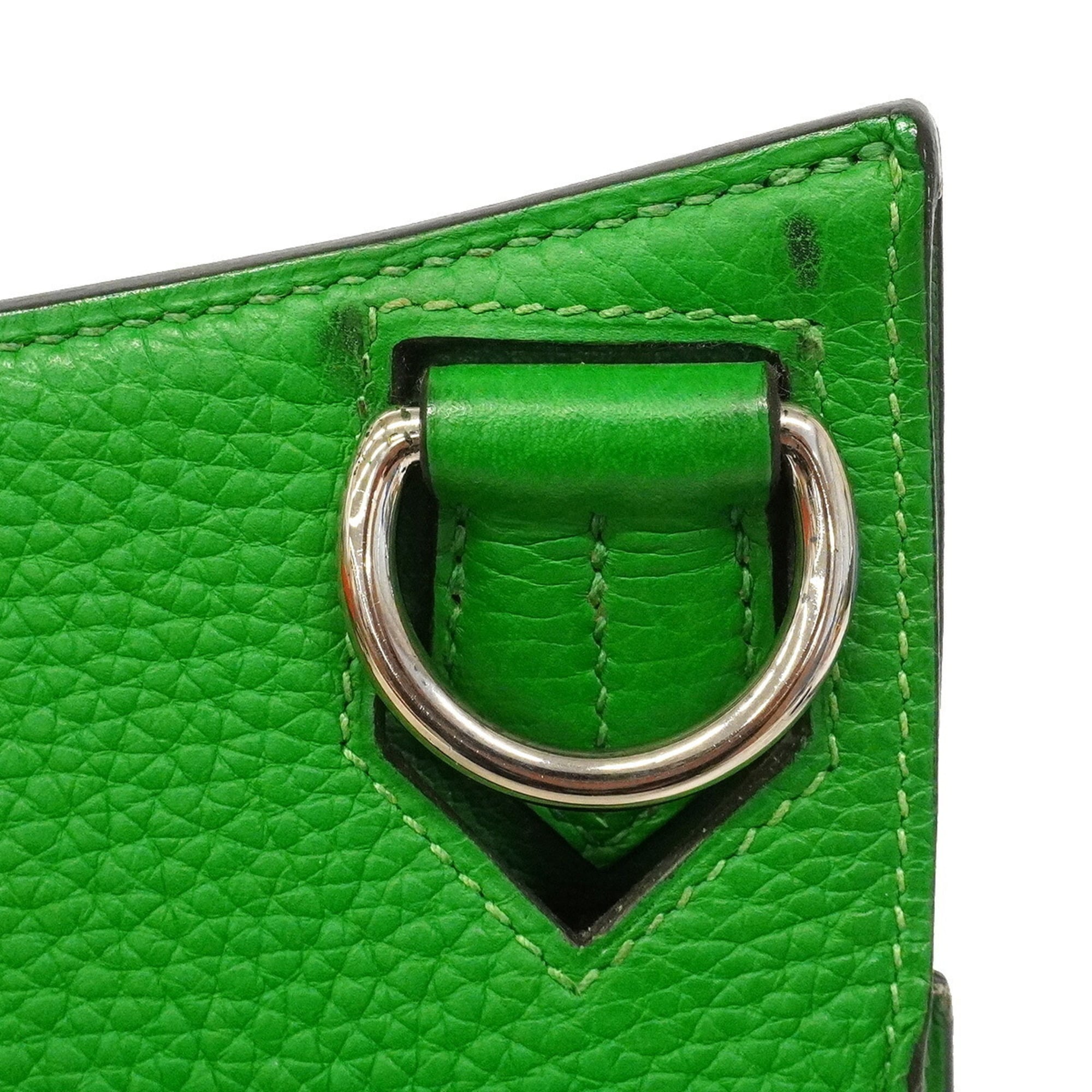Hermes Bambou Taurillon Clemence Leather Shoulder Bag (Pre-Owned)