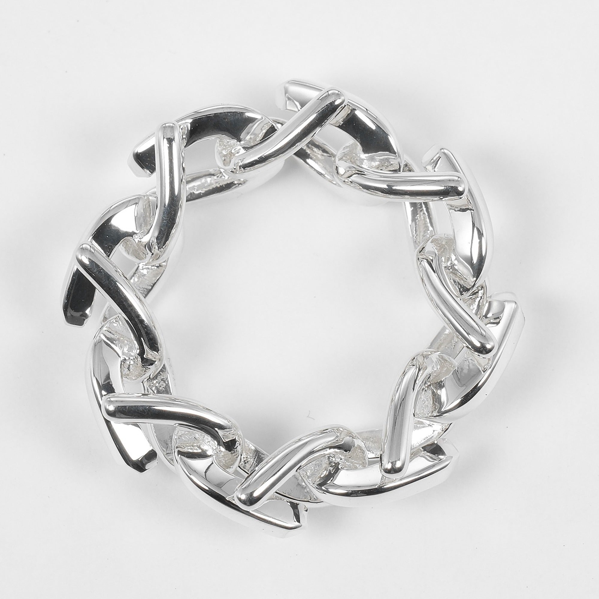 Tiffany Silver Silver 925 Band Ring (Pre-Owned)