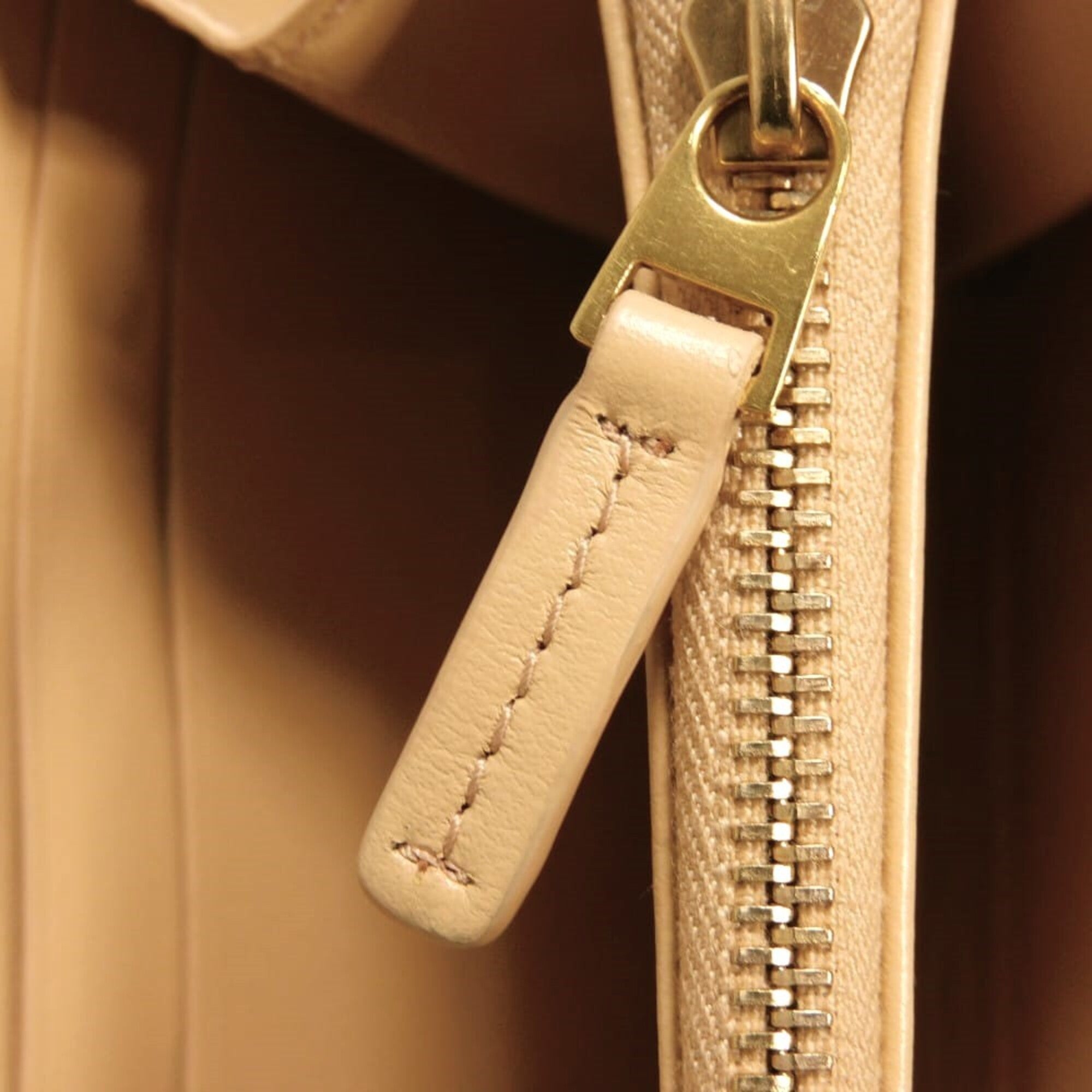 Bottega Veneta Beige Leather Long Wallet (Bi-Fold) (Pre-Owned)