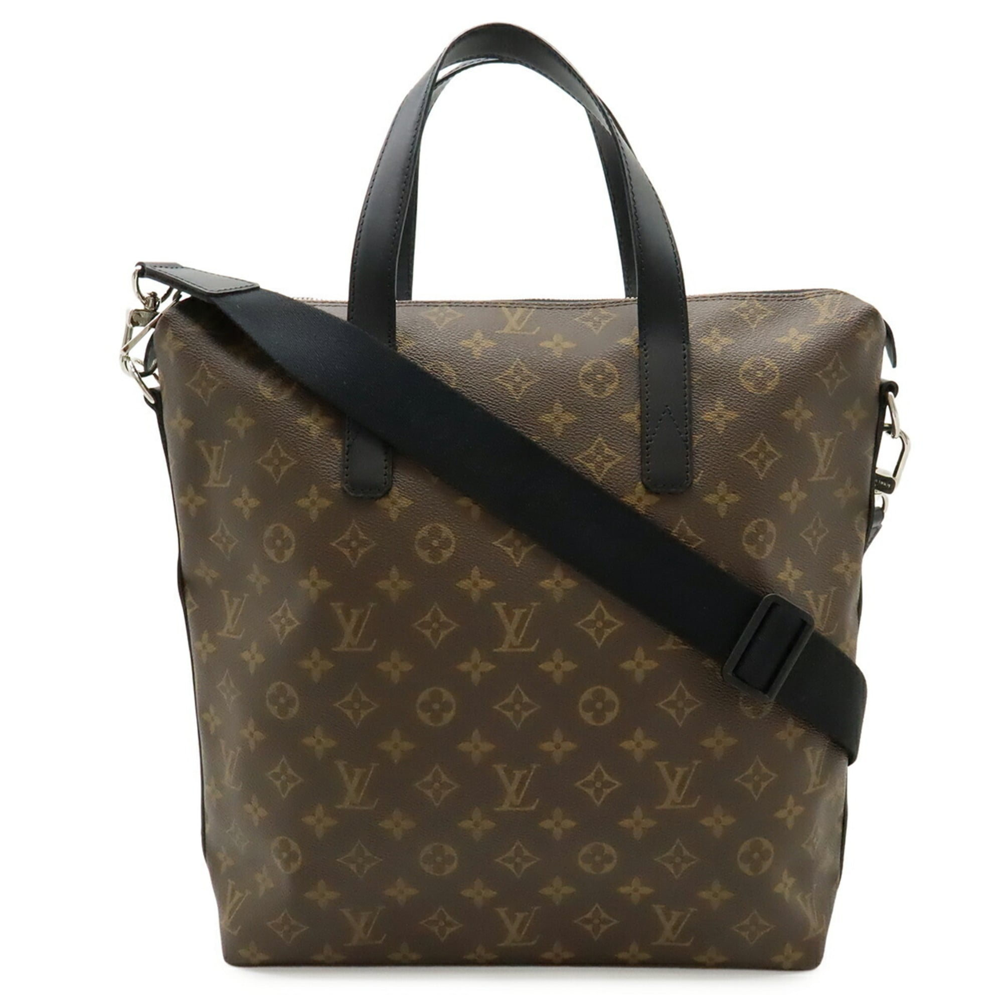 Louis Vuitton Black Brown Monogram Monogram Handbag Shoulder Bag Tote Bag (Pre-Owned)