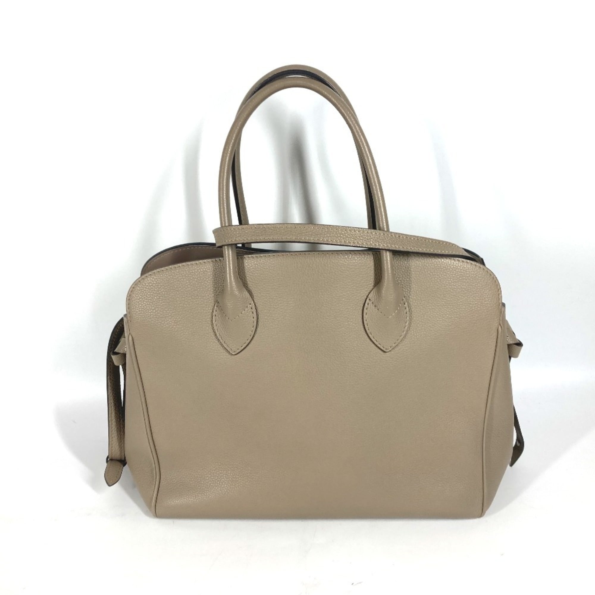 Louis Vuitton Gray Tourterelle Leather Handbag Shoulder Bag Tote Bag (Pre-Owned)