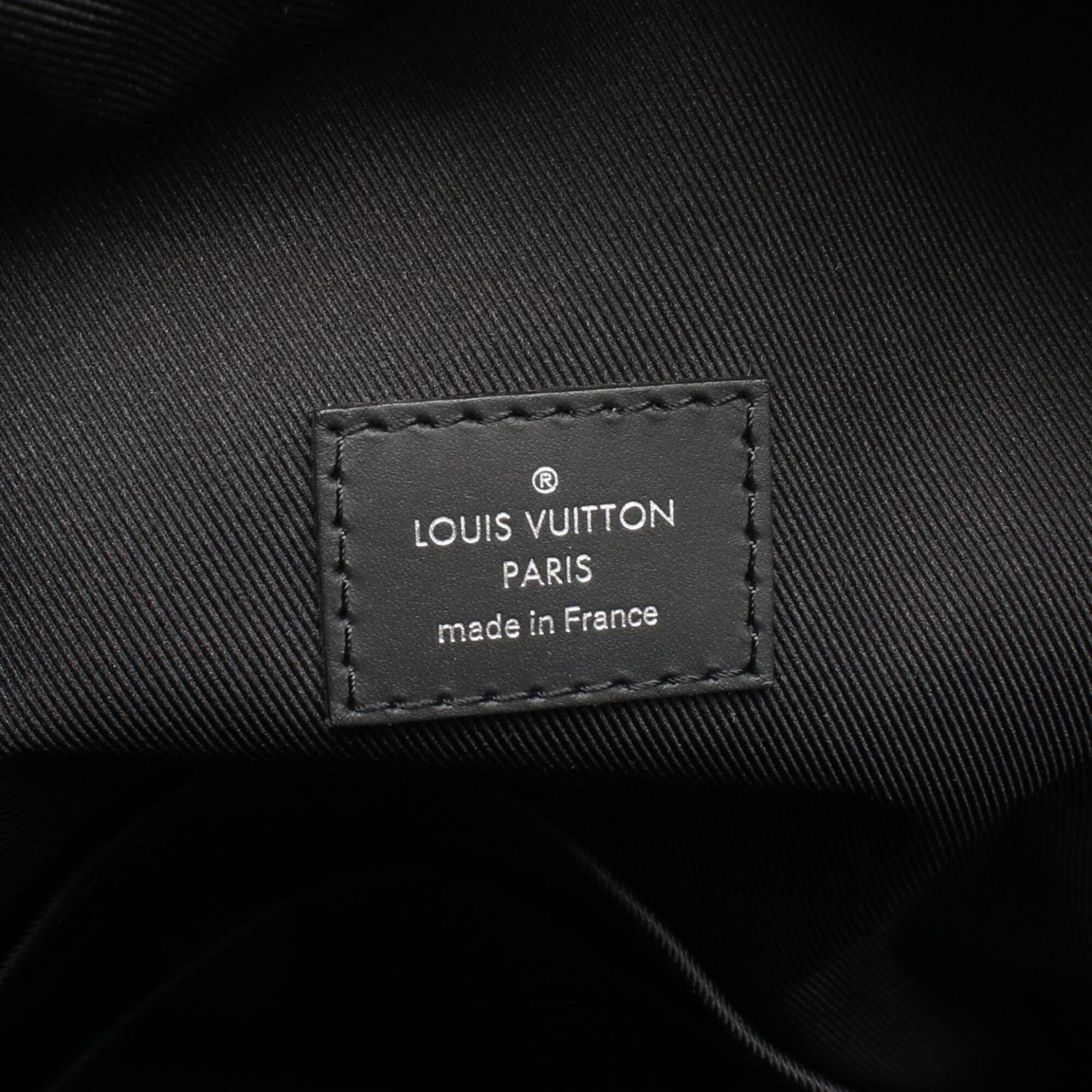 Louis Vuitton Black Monogram Eclipse Monogram Eclipse Leather Backpack (Pre-Owned)