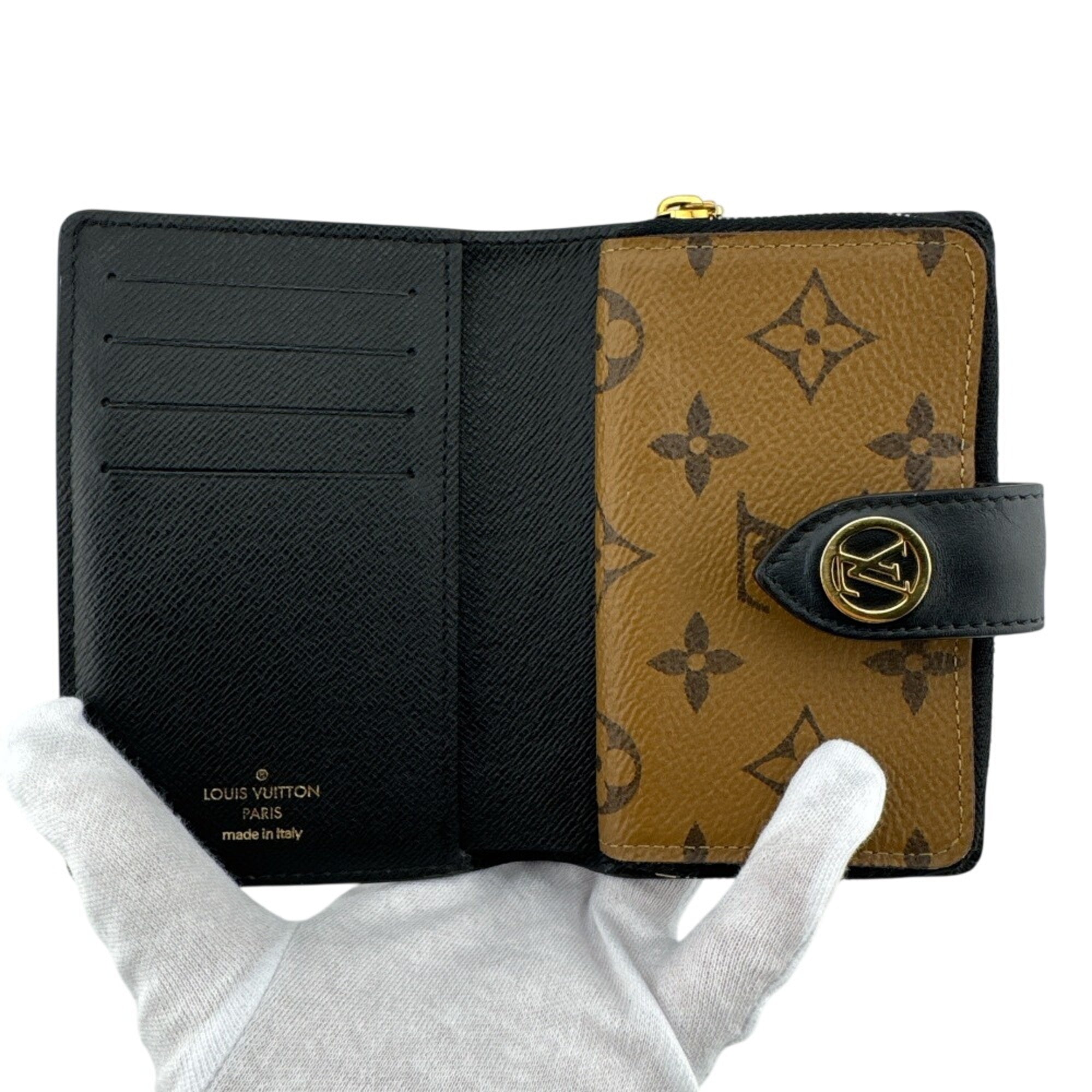 Louis Vuitton Brown Leather Wallet (Bi-Fold) (Pre-Owned)