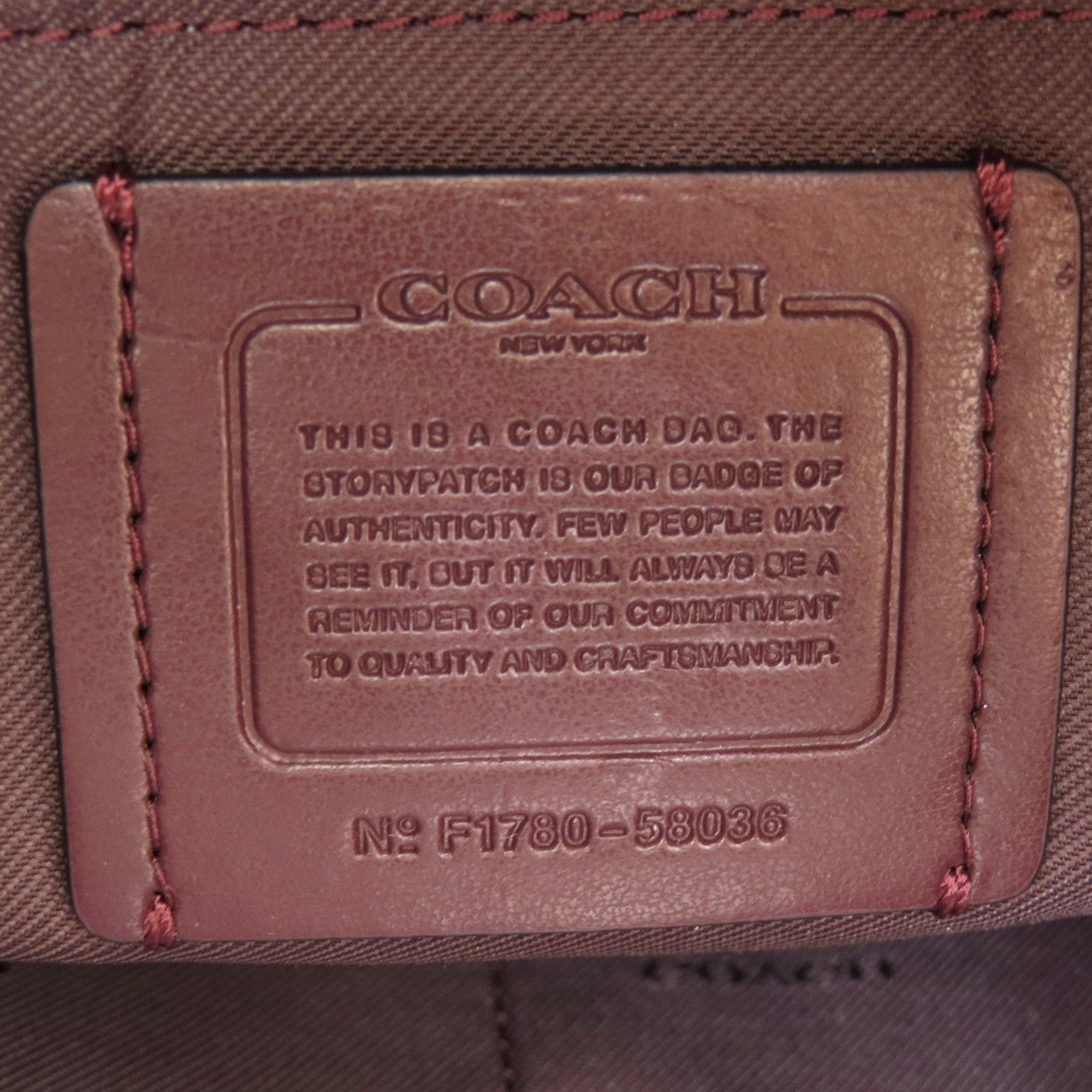 Coach Purple Leather Shoulder Bag (Pre-Owned)
