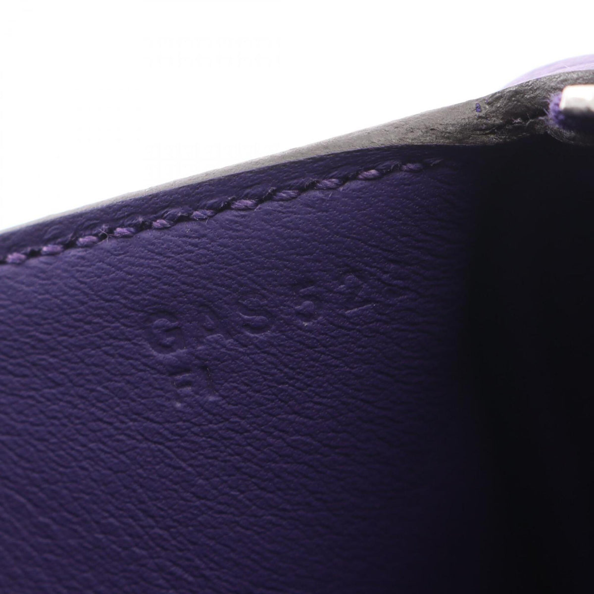 Hermes Purple Taurillon Clemence Leather Handbag Shoulder Bag (Pre-Owned)