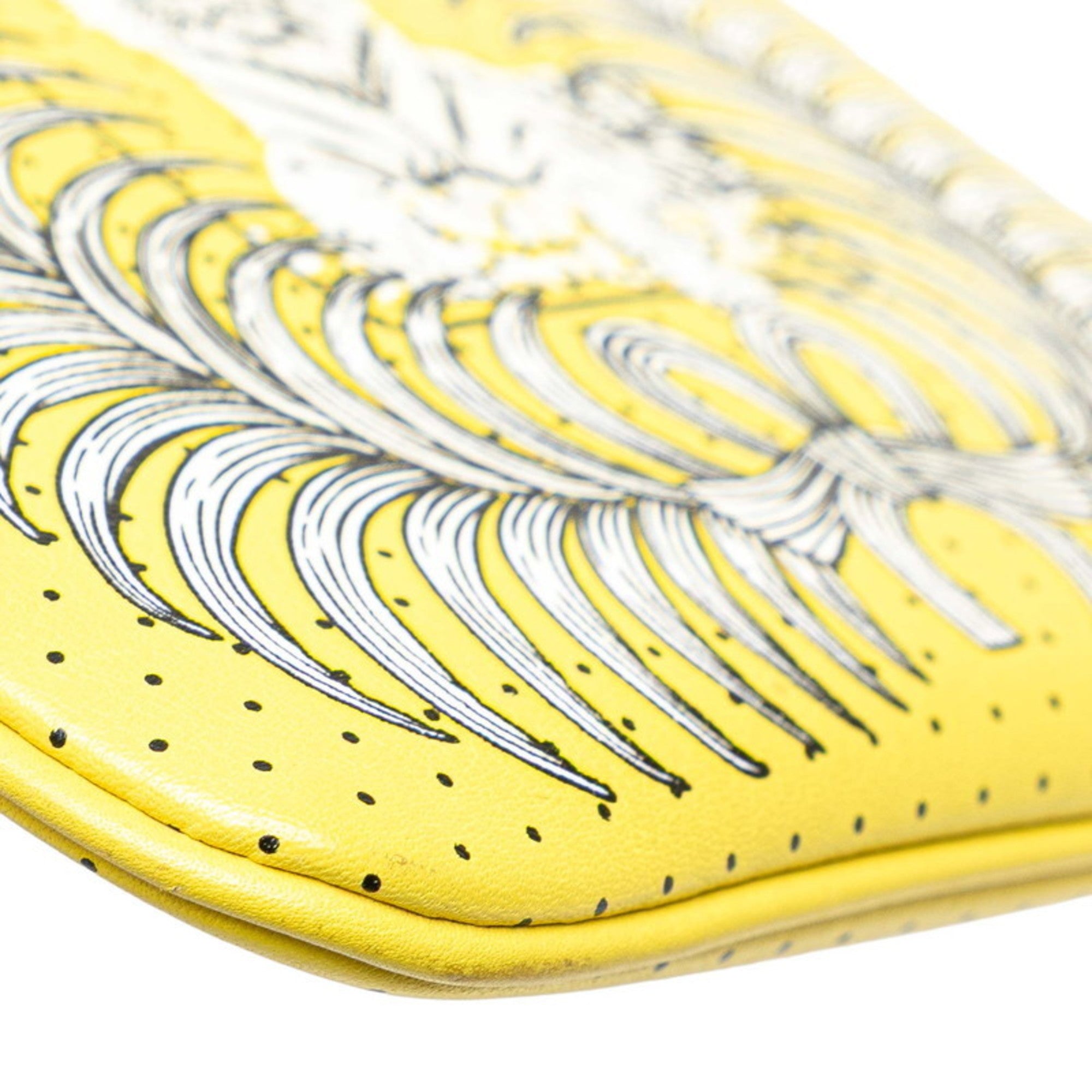 Hermes Multi-Color Yellow Swift Leather Pouch (Pre-Owned)