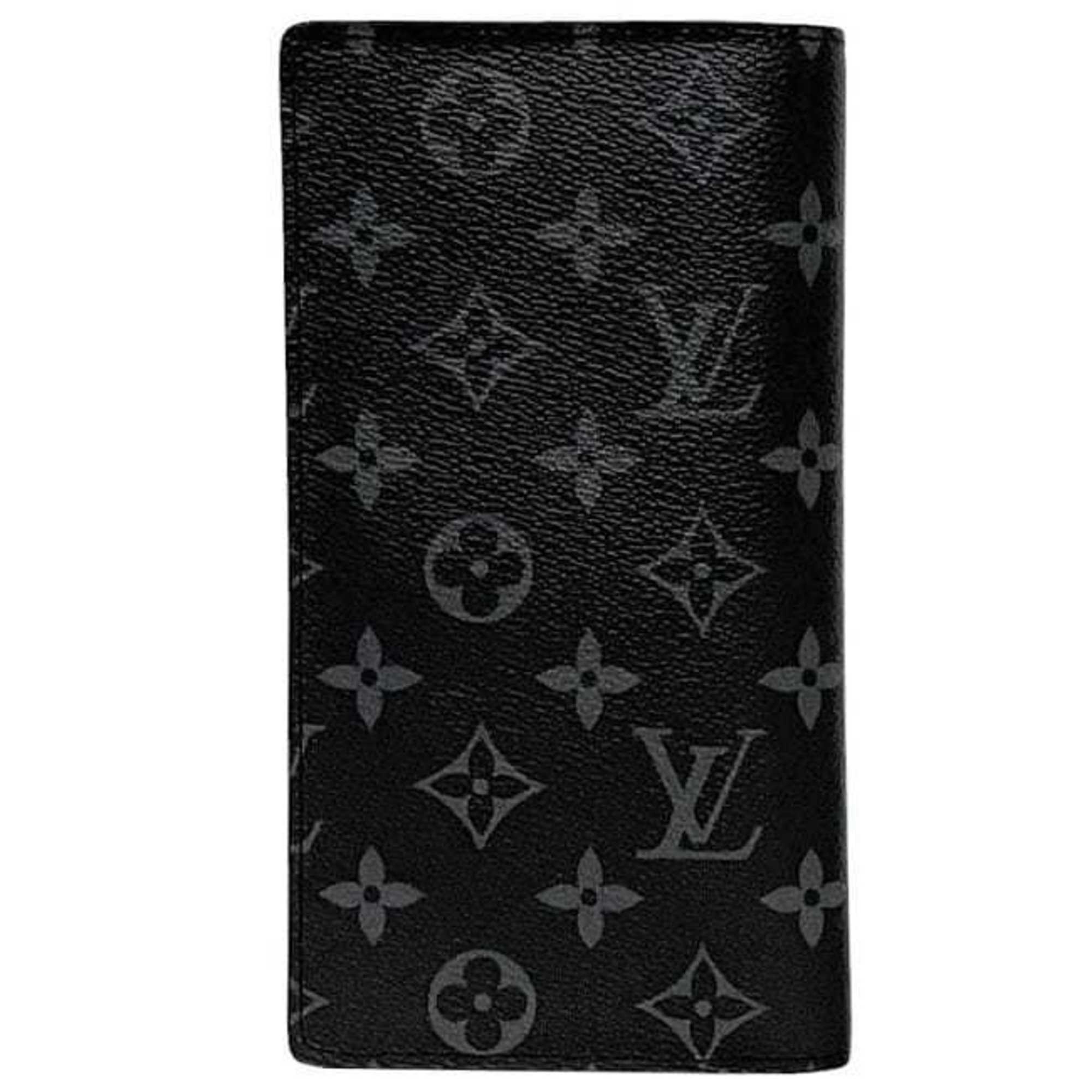 Louis Vuitton Black Monogram Eclipse Monogram Eclipse Long Wallet (Bi-Fold) (Pre-Owned)