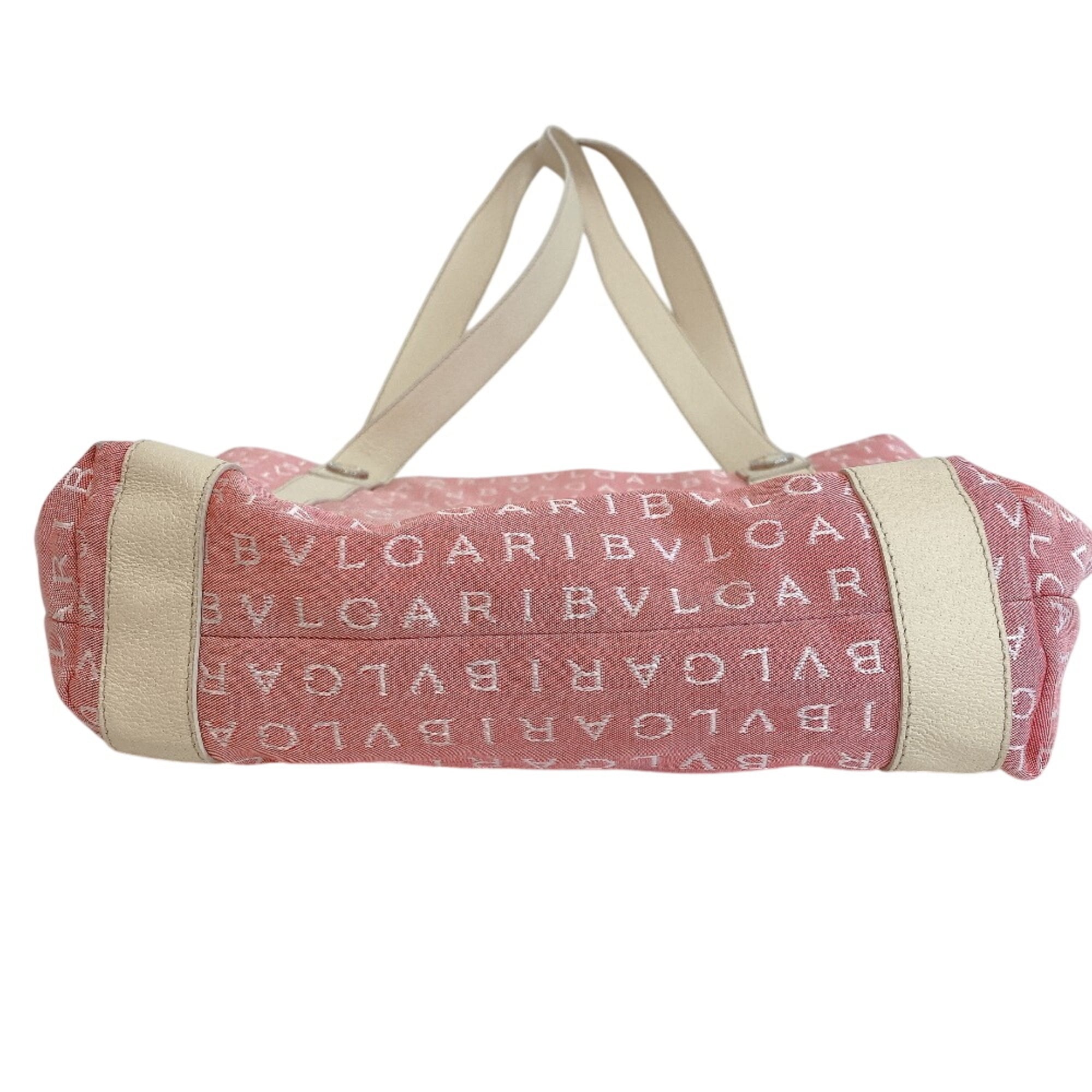 Bvlgari Pink Canvas Tote Bag (Pre-Owned)