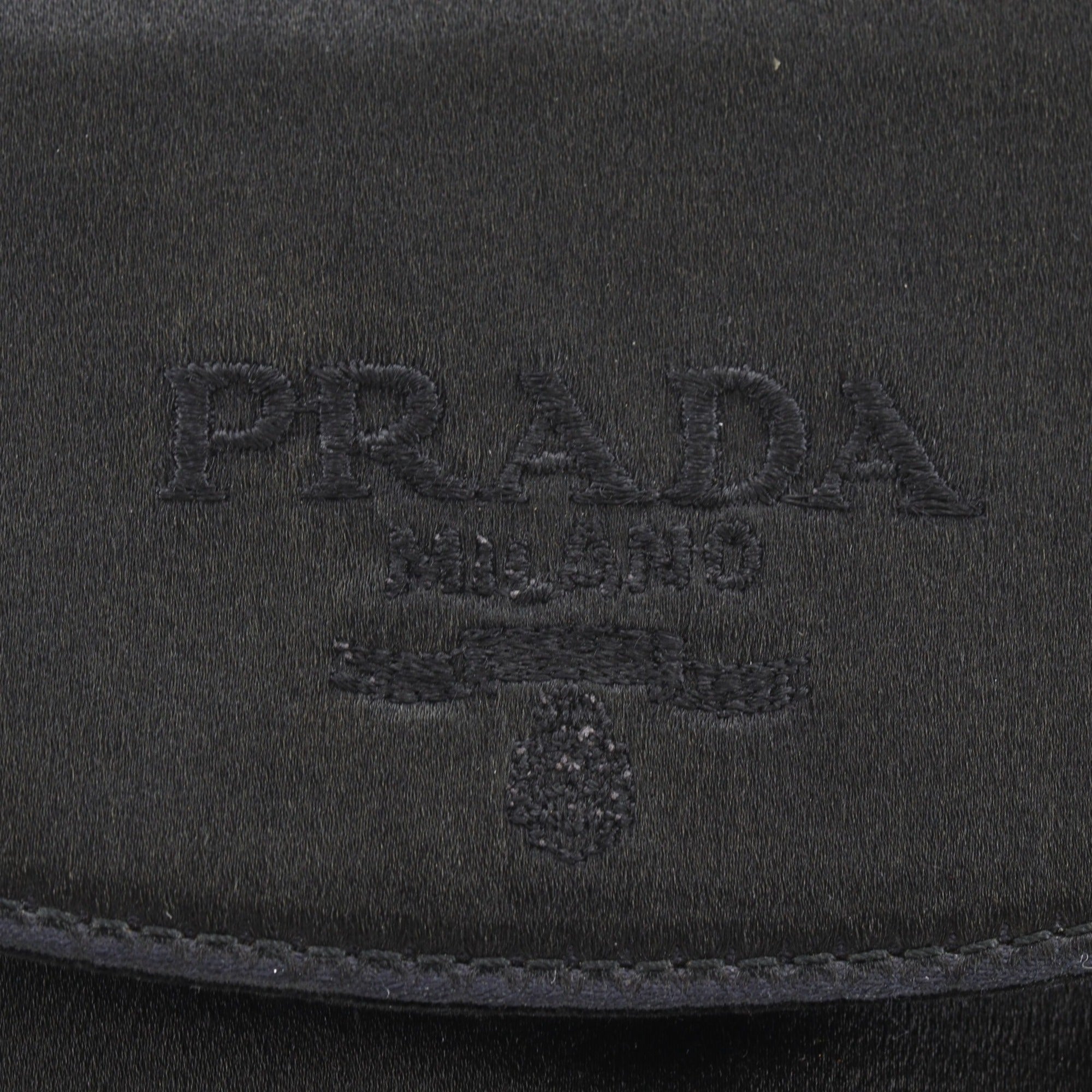 Prada Black Satin Shoulder Bag (Pre-Owned)