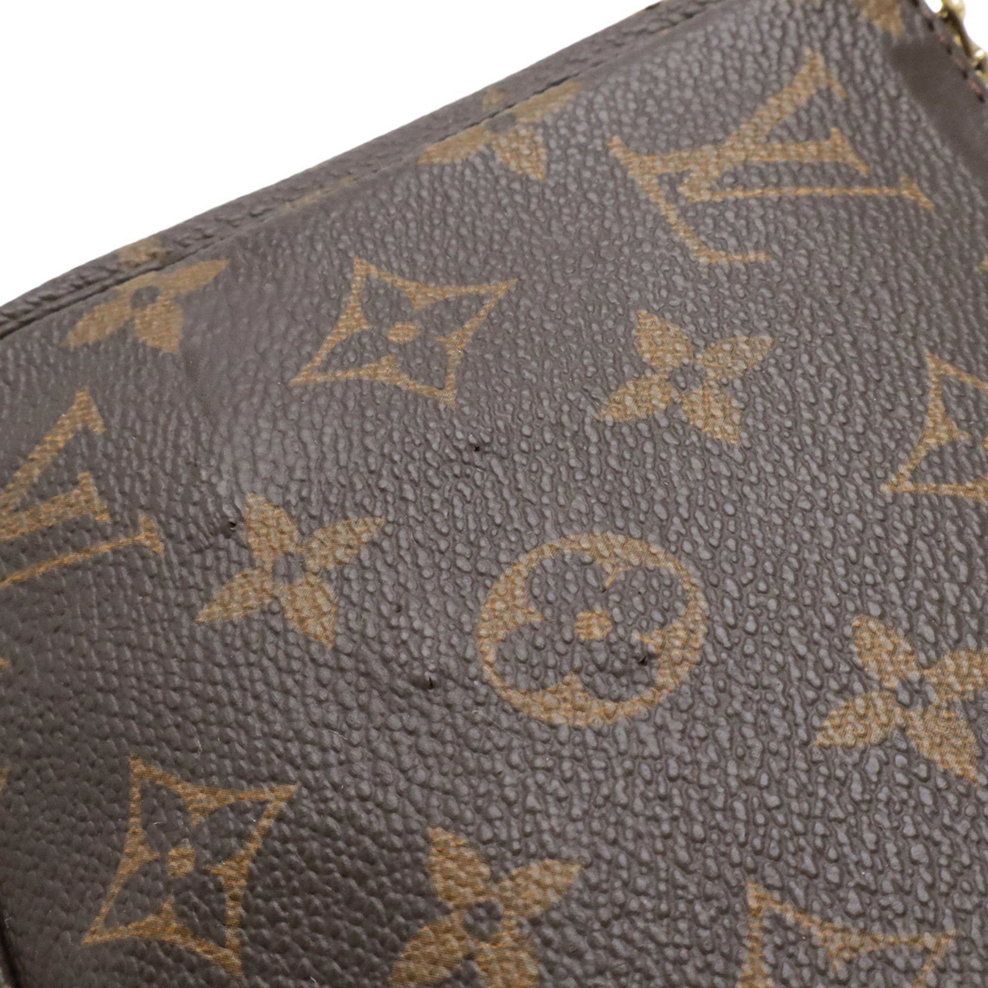 Louis Vuitton Brown Monogram Canvas Handbag Pochette Pouch (Pre-Owned)