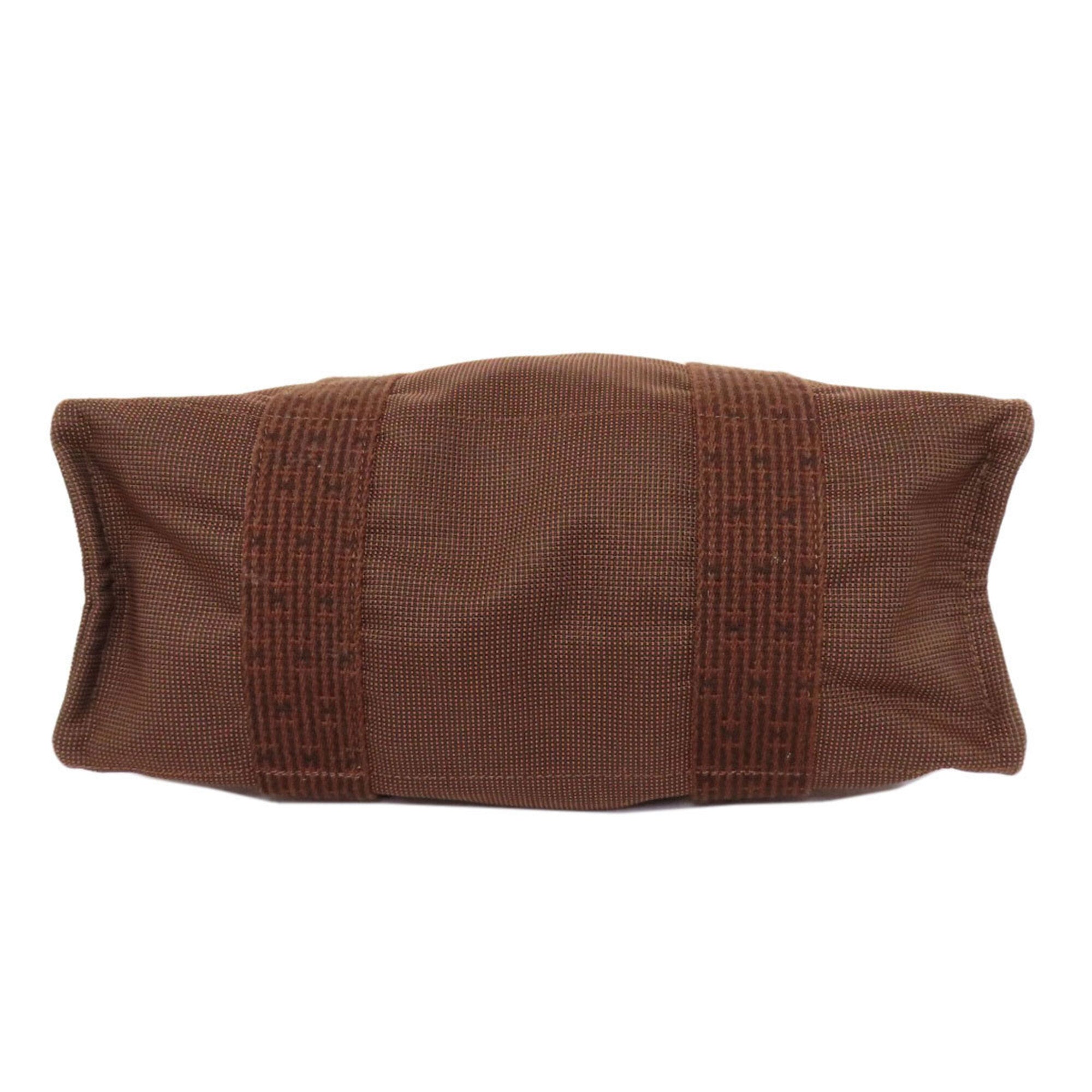 Hermes Brown Canvas Backpack (Pre-Owned)