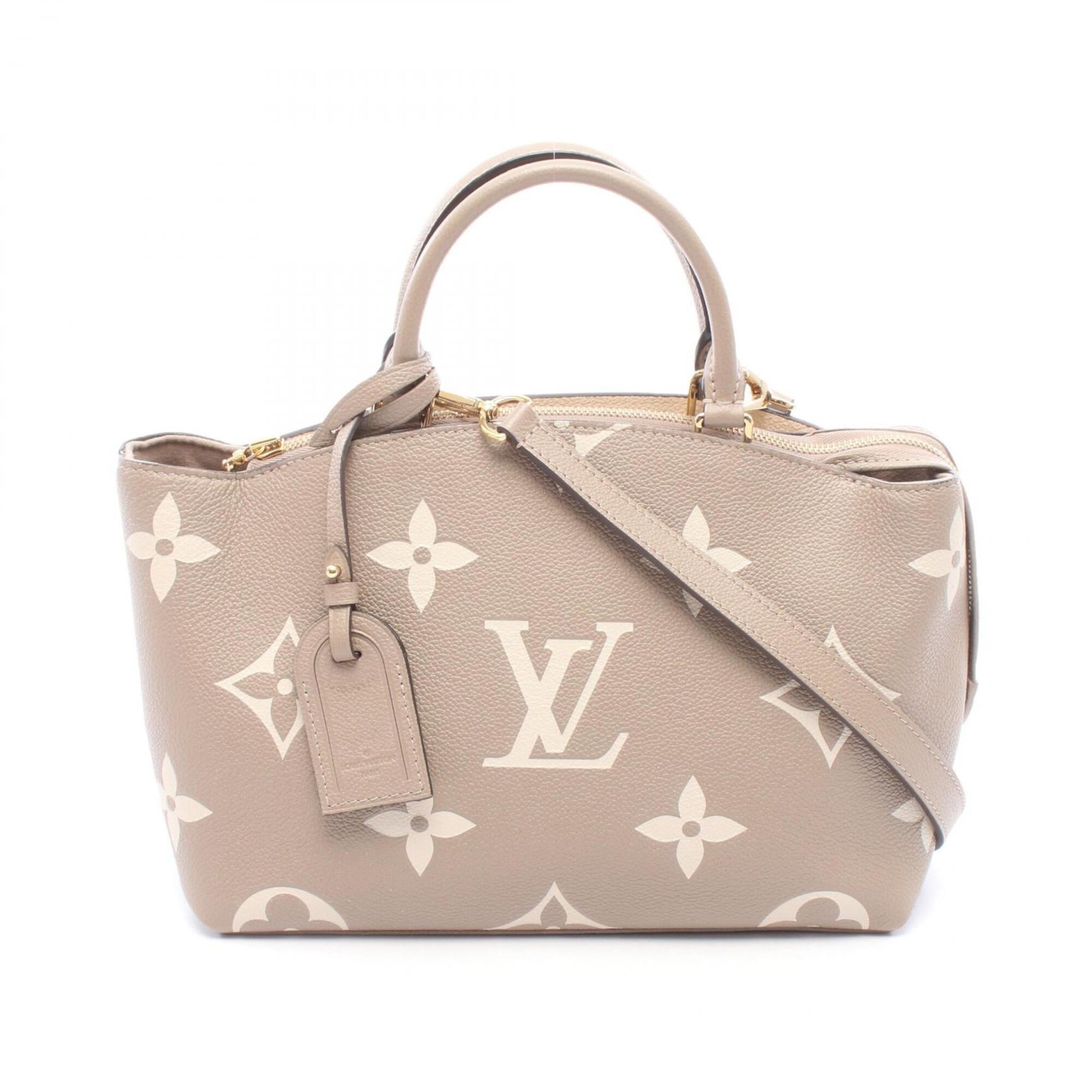 Louis Vuitton Beige Tourterelle Monogram Empreinte Leather Handbag (Pre-Owned)