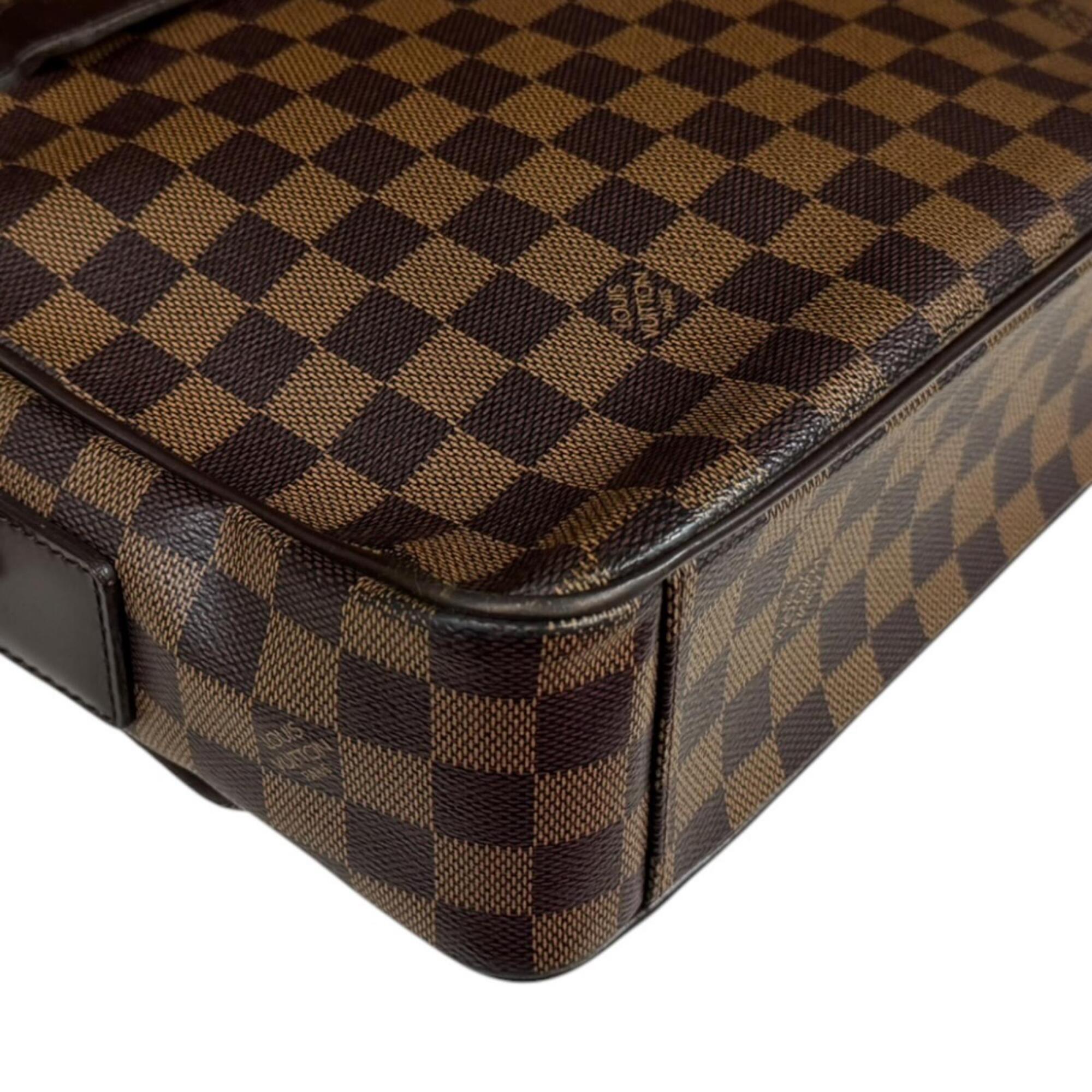 Louis Vuitton Damier Brown Damier Canvas Handbag Shoulder Bag (Pre-Owned)