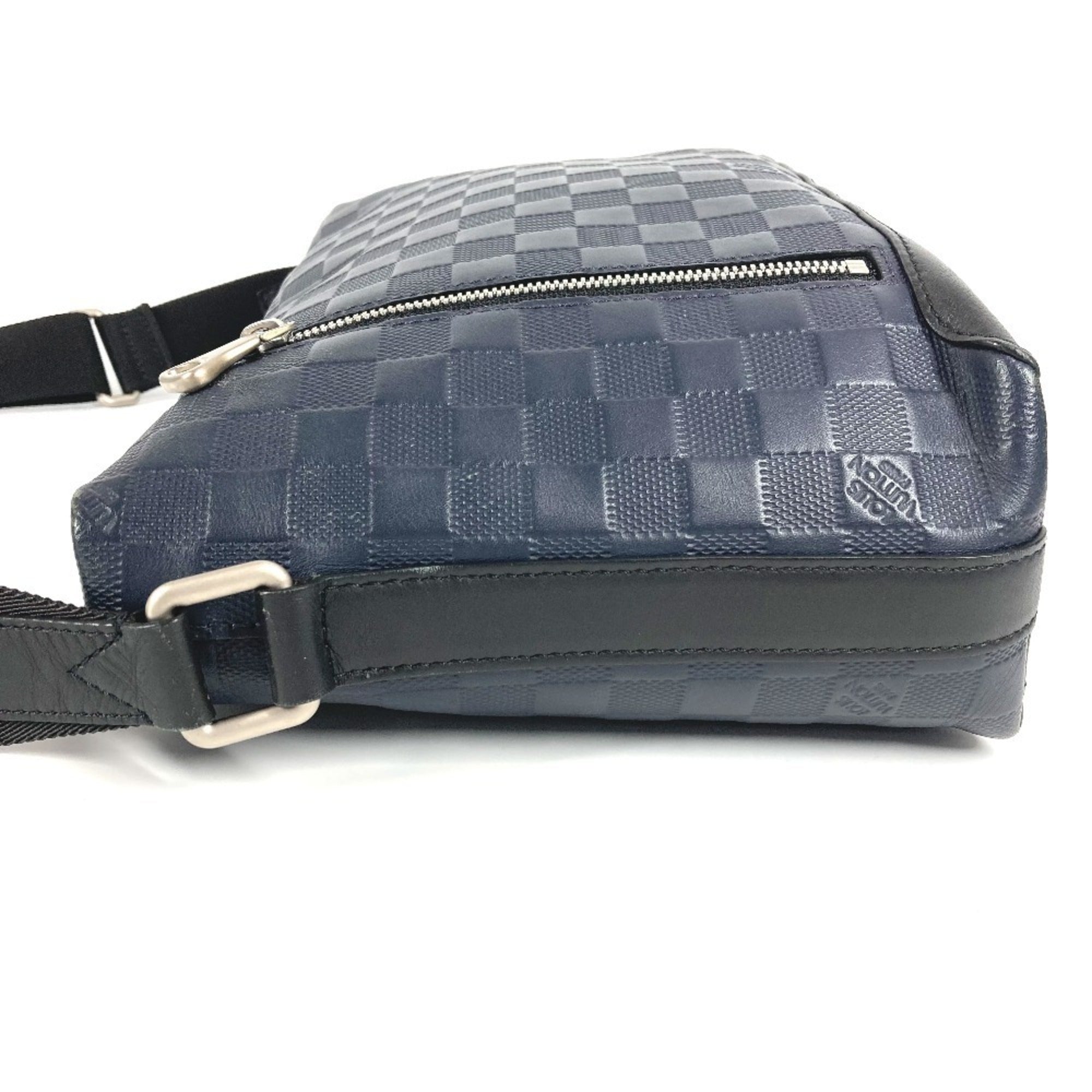 Louis Vuitton Black Galle Navy Damier Infini Shoulder Bag (Pre-Owned)
