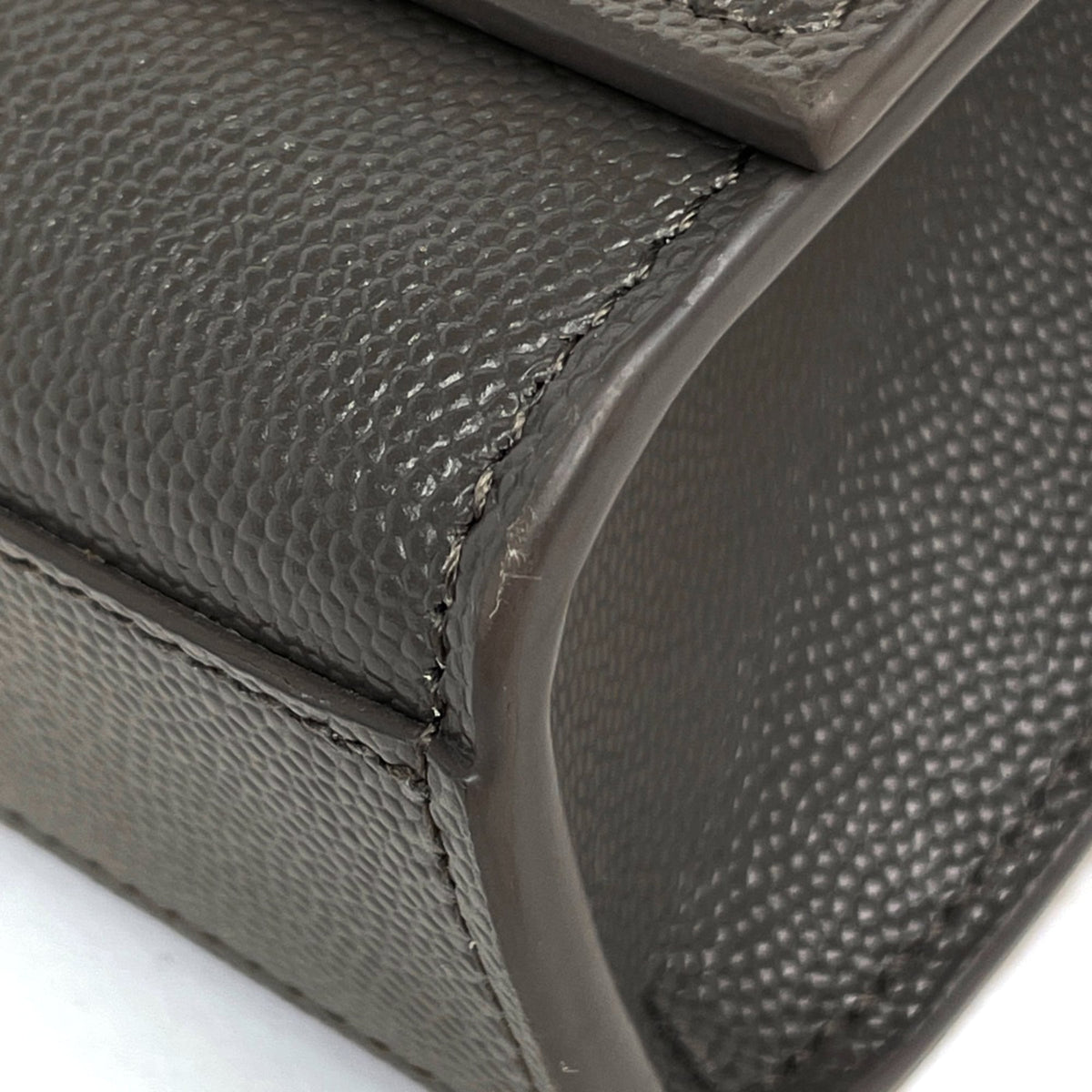 Saint Laurent Gray Leather Shoulder Bag (Pre-Owned)