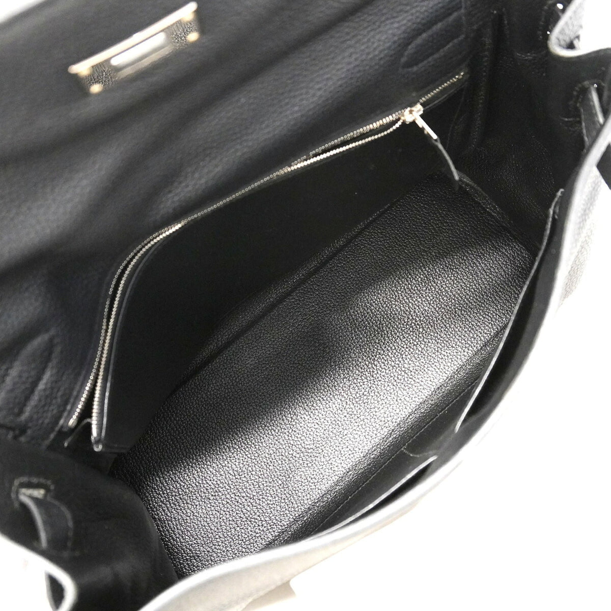 Hermes Black Togo Leather Handbag (Pre-Owned)