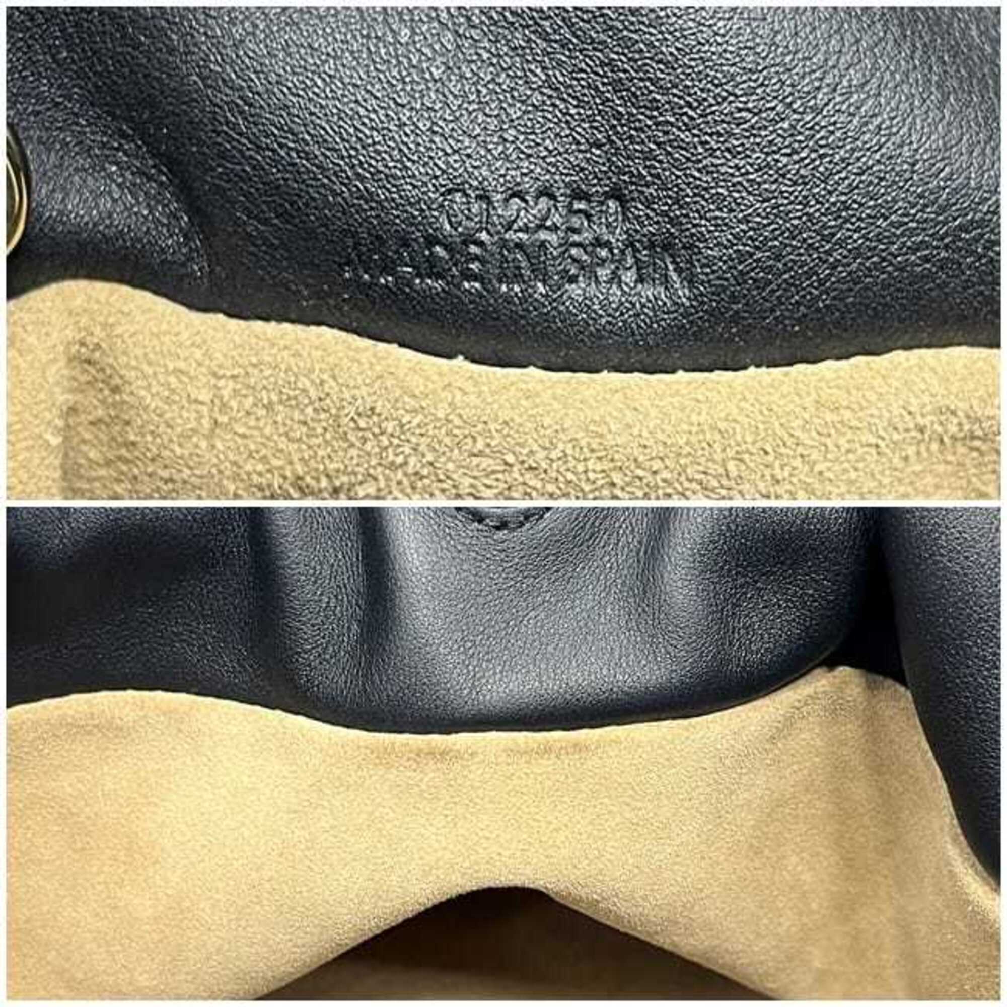 Loewe Black Leather Shoulder Bag (Pre-Owned)