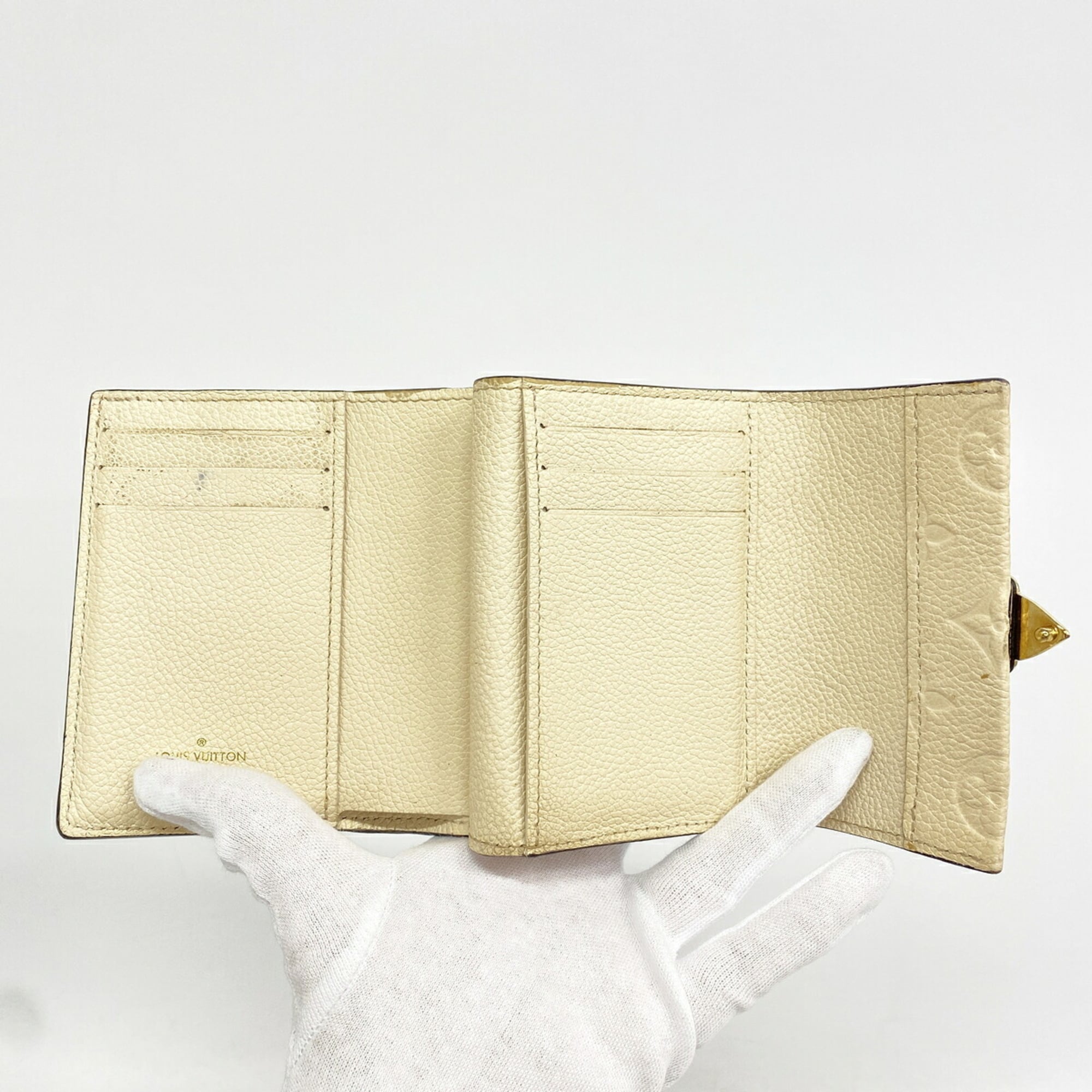 Louis Vuitton Cream Wallet (Tri-Fold) (Pre-Owned)
