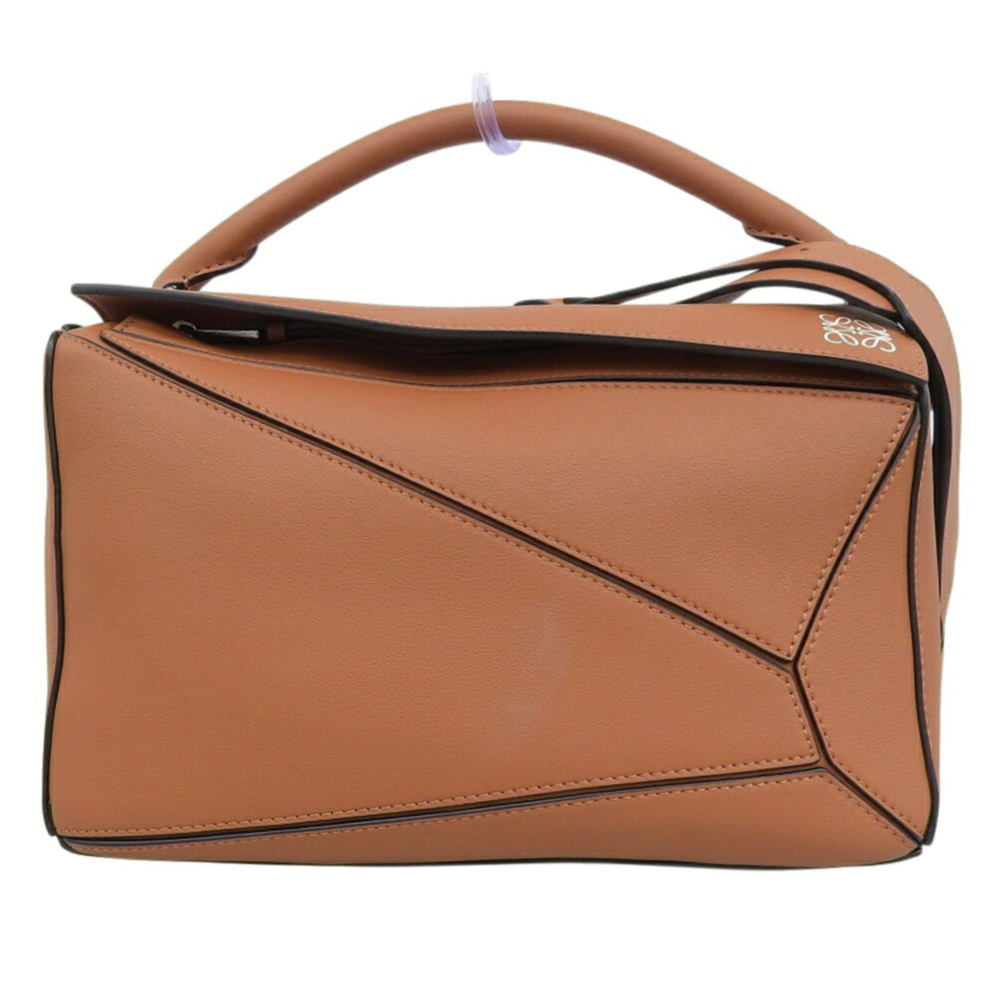Loewe Brown Leather Handbag Shoulder Bag (Pre-Owned)
