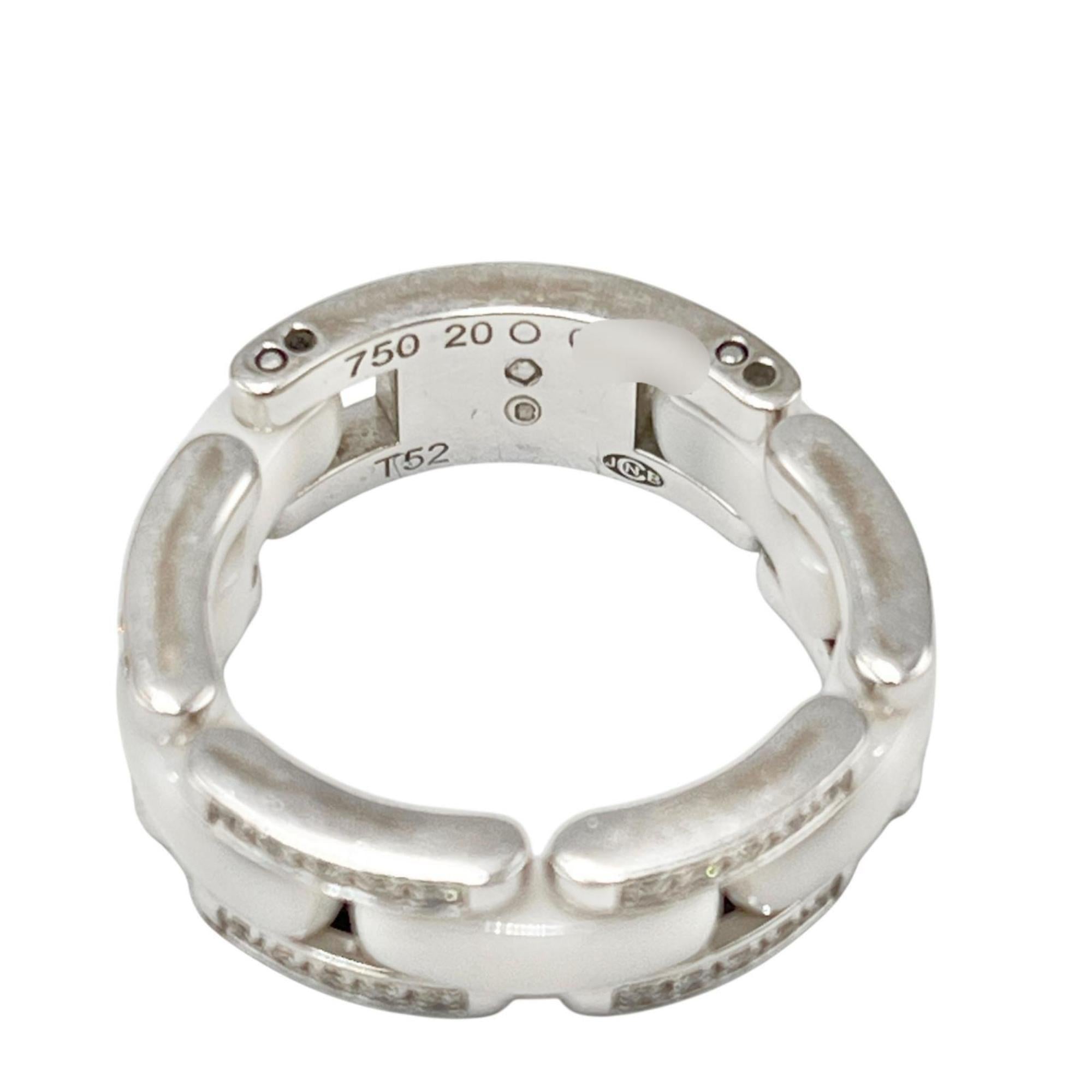 Chanel White Band Ring (Pre-Owned)