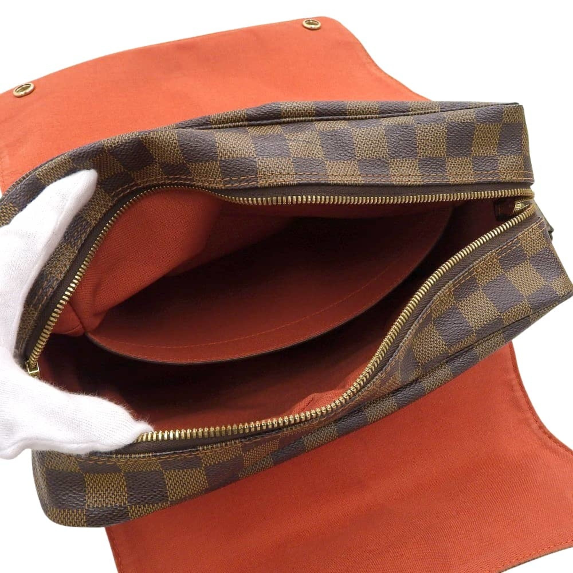 Louis Vuitton Damier Canvas Ebene Pvc Shoulder Bag (Pre-Owned)