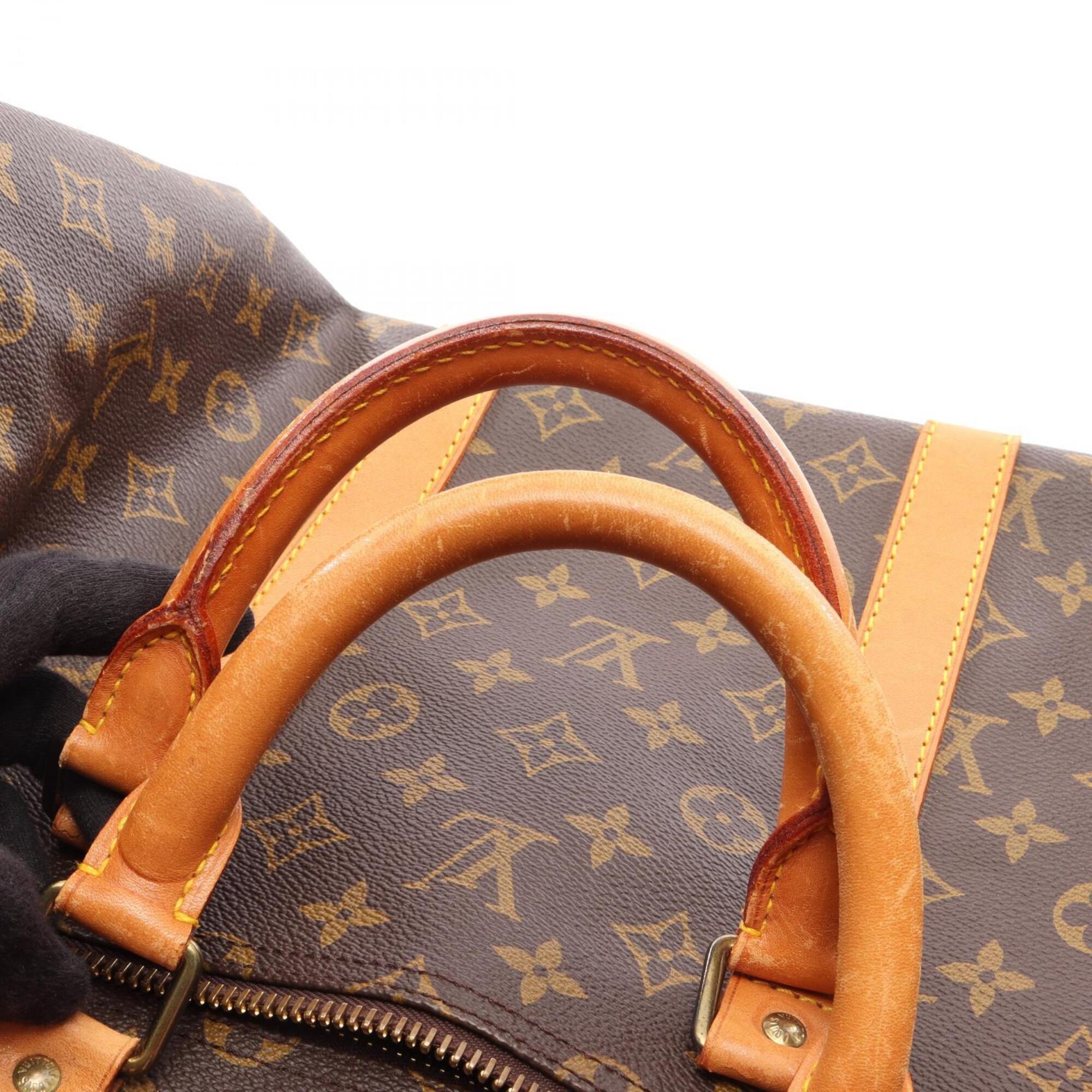 Louis Vuitton Brown Pvc Coated Canvas Boston Bag Handbag (Pre-Owned)