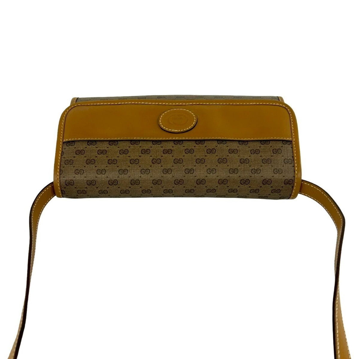 Gucci Brown Leather Pvc Pochette Shoulder Bag (Pre-Owned)
