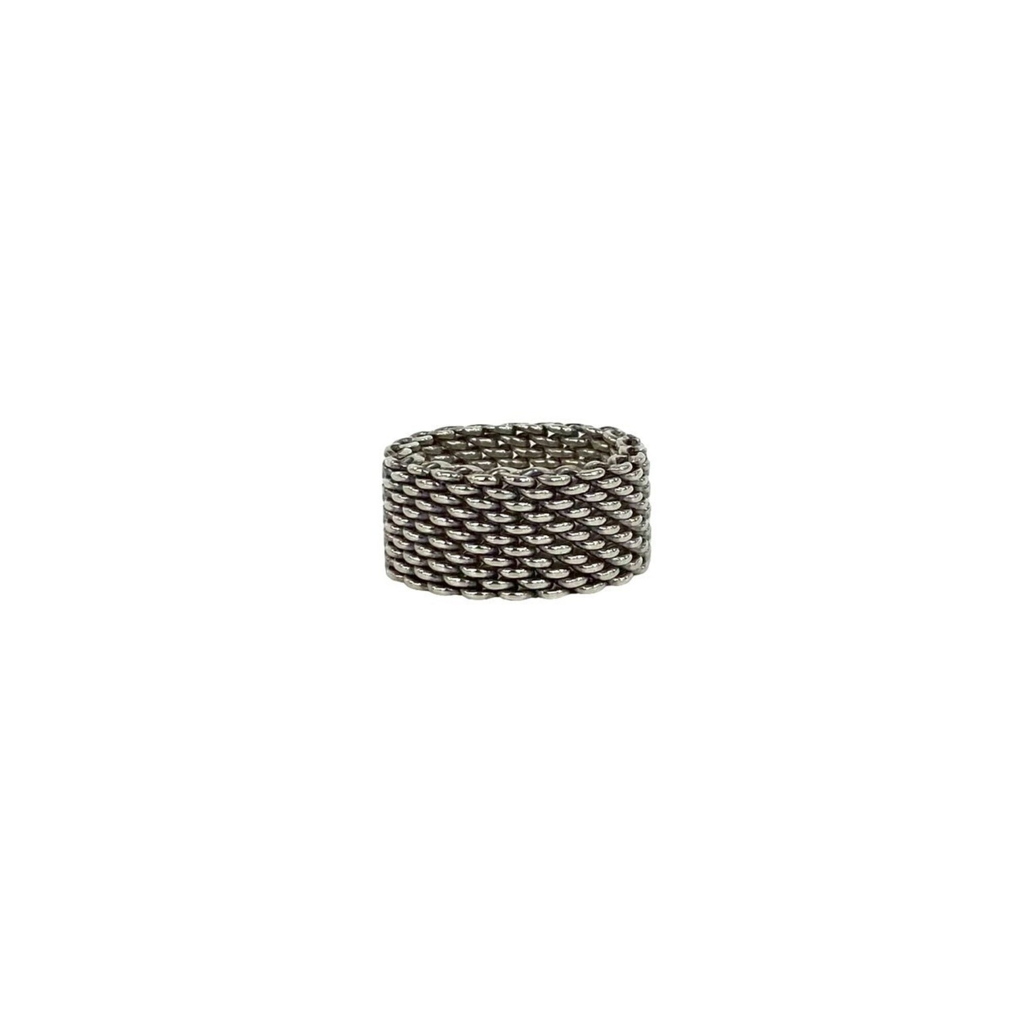 Tiffany Silver Silver 925 Band Ring (Pre-Owned)