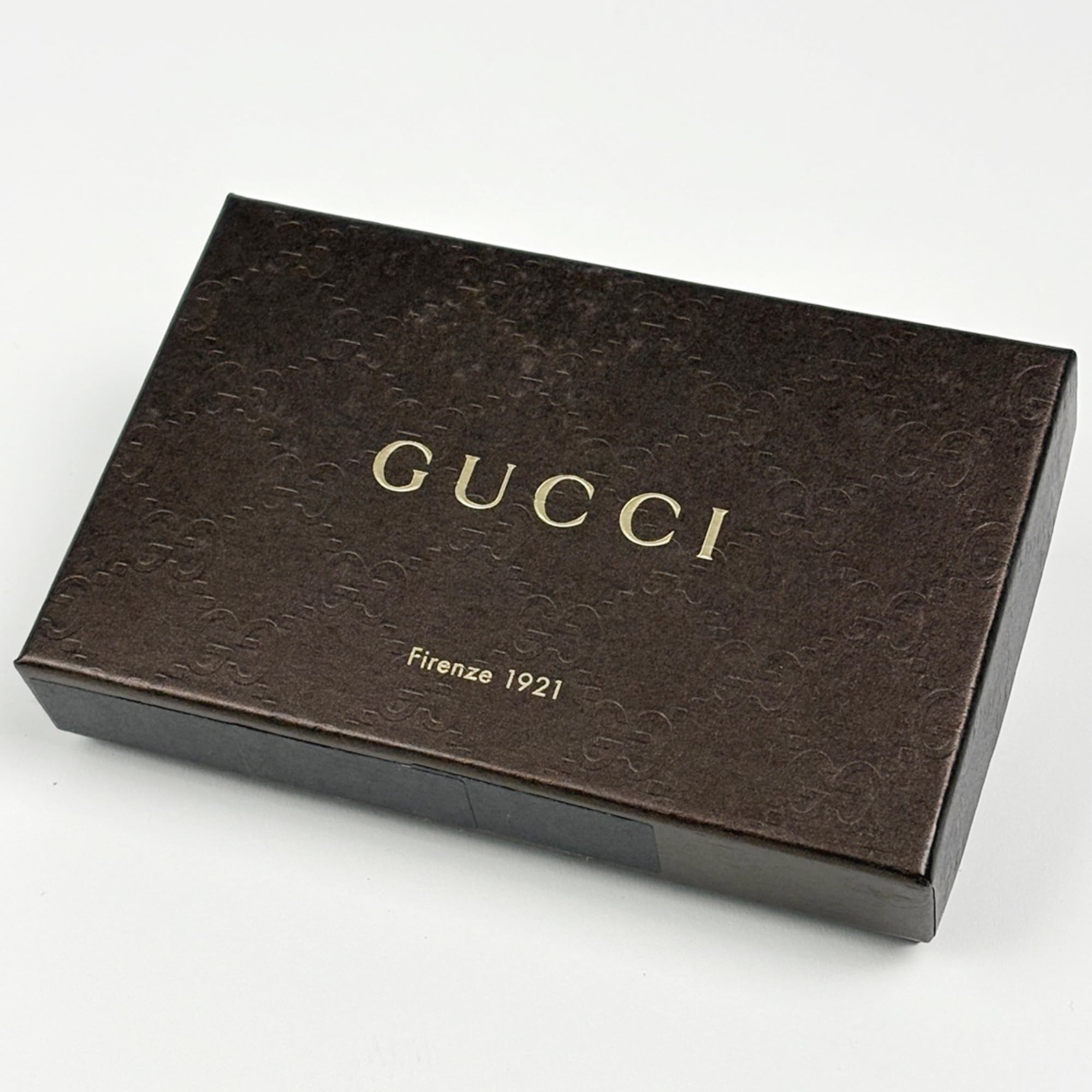 Gucci Beige Brown Canvas Leather Coin Purse/Coin Case (Pre-Owned)