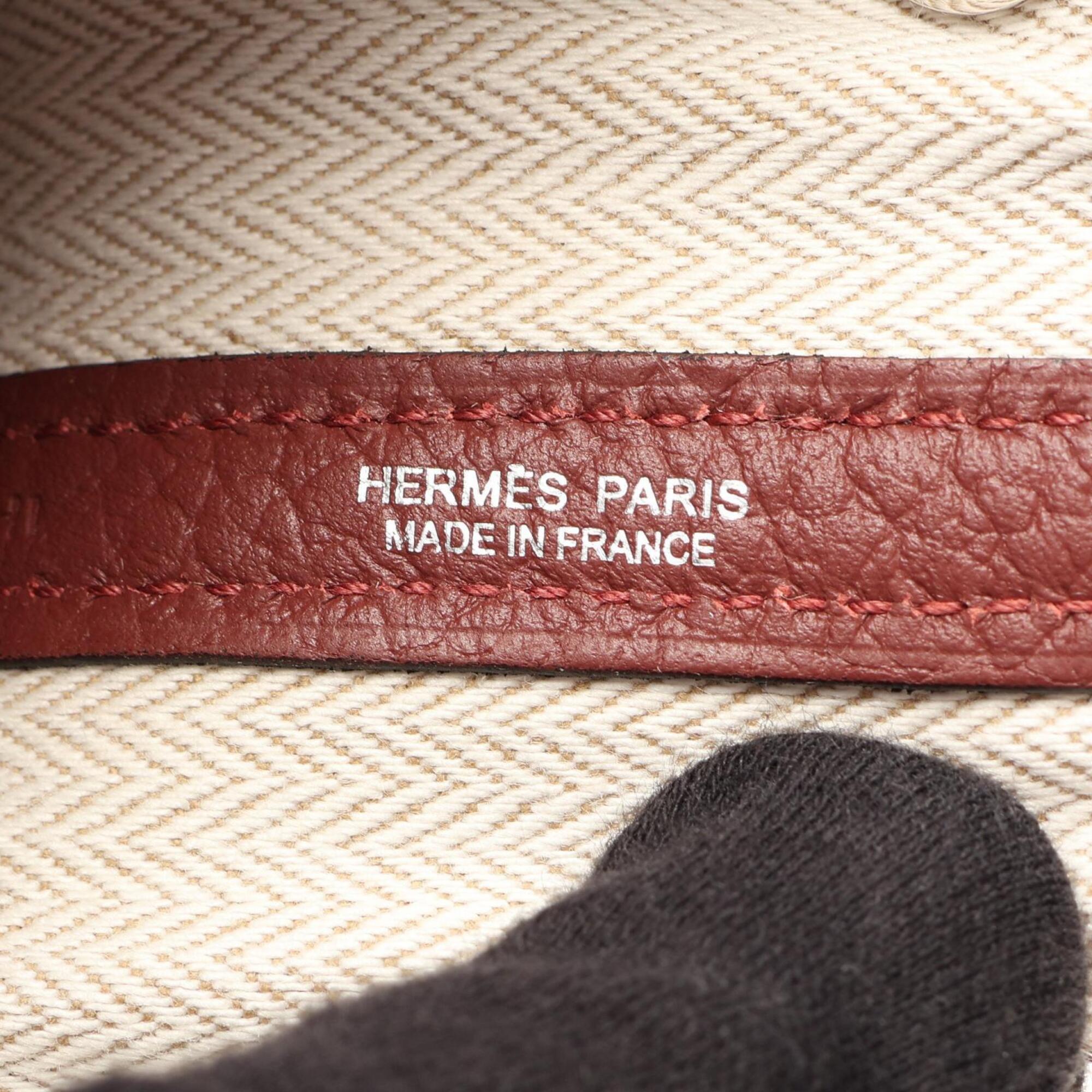 Hermes Bordeaux Negonda Leather Handbag Tote Bag (Pre-Owned)