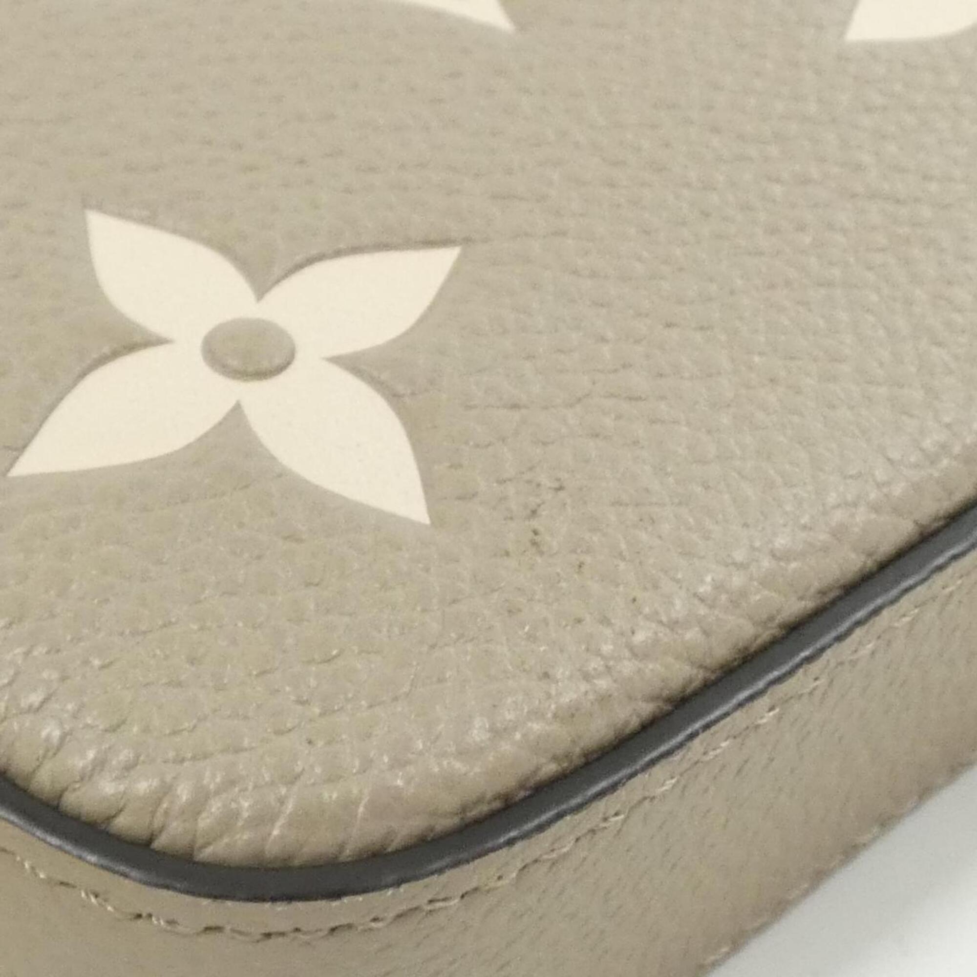 Louis Vuitton Beige Tourterelle Leather Pochette Shoulder Bag (Pre-Owned)